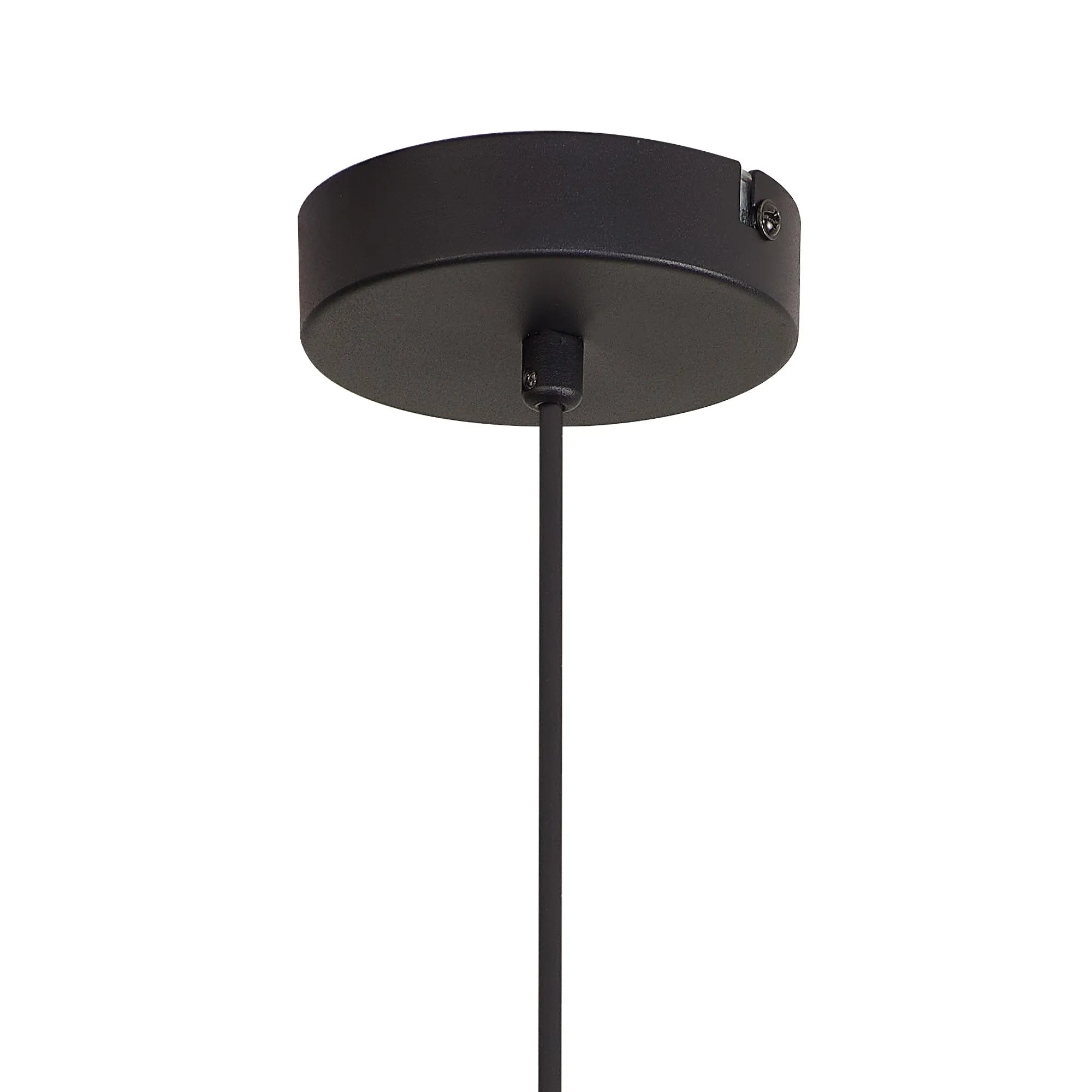 Deacon Single Pendant Single Light - Satin Black & Iridescent