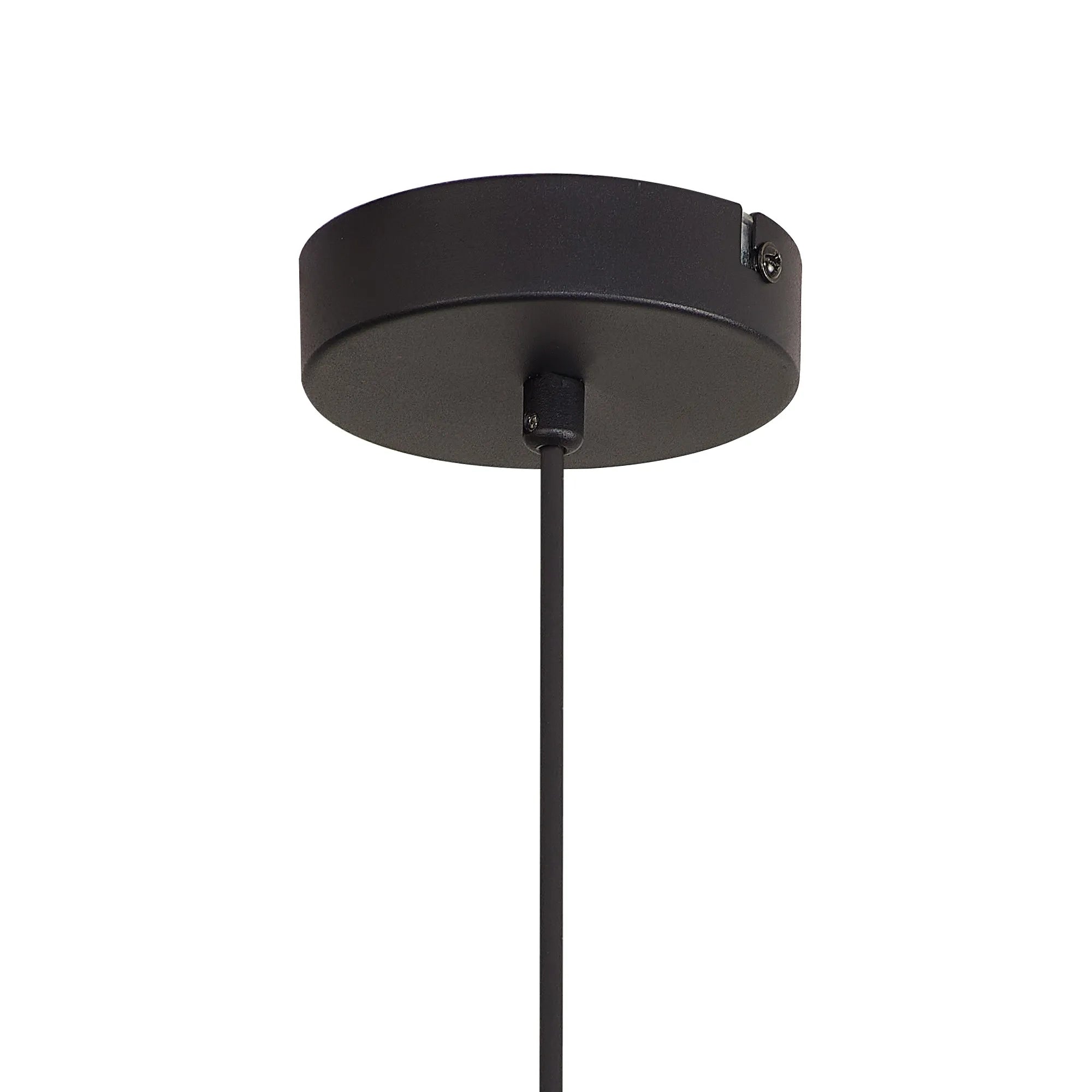 Deacon Single Pendant Single Light - Satin Black & Opal