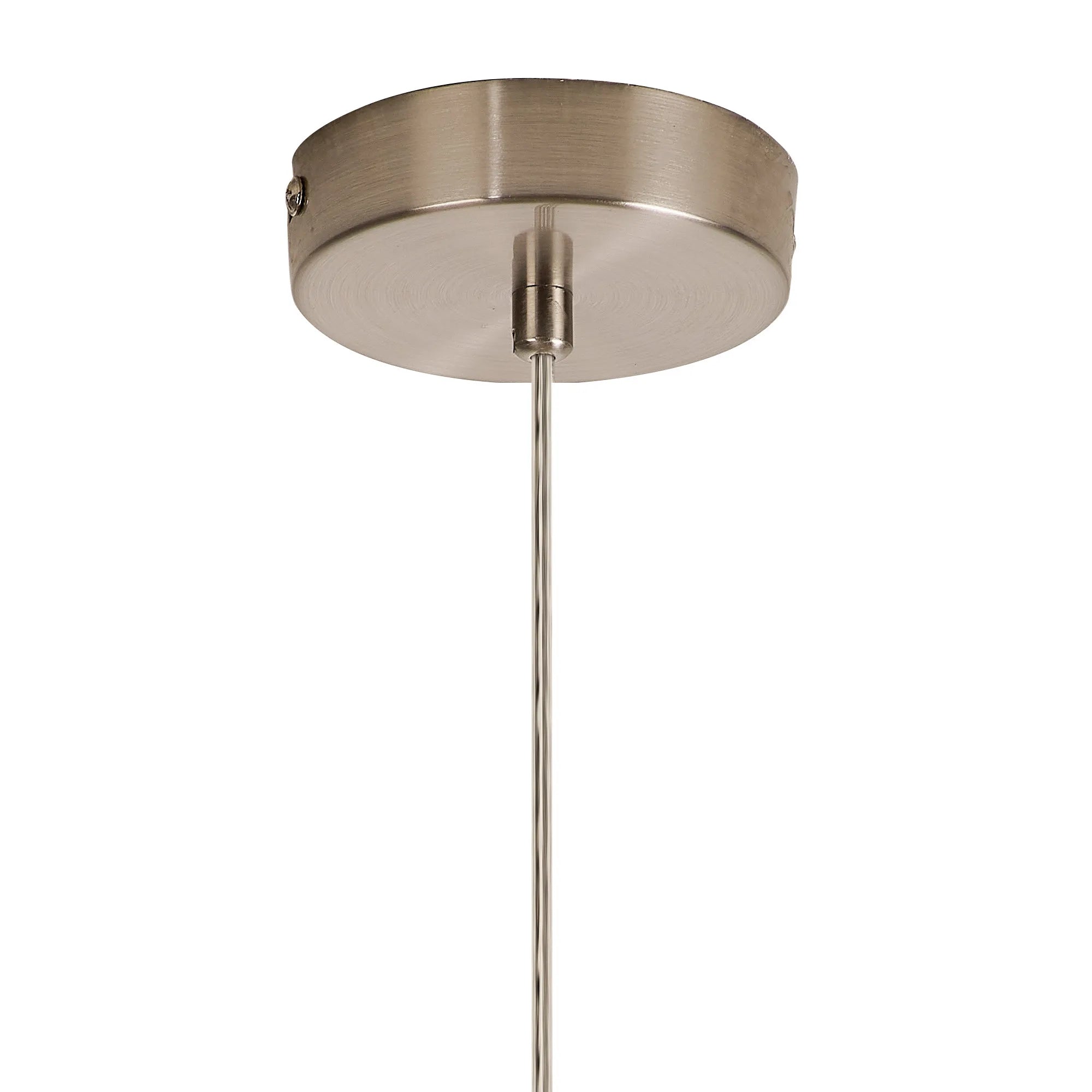 Deacon Single Pendant Single Light - Satin Nickel & Opal
