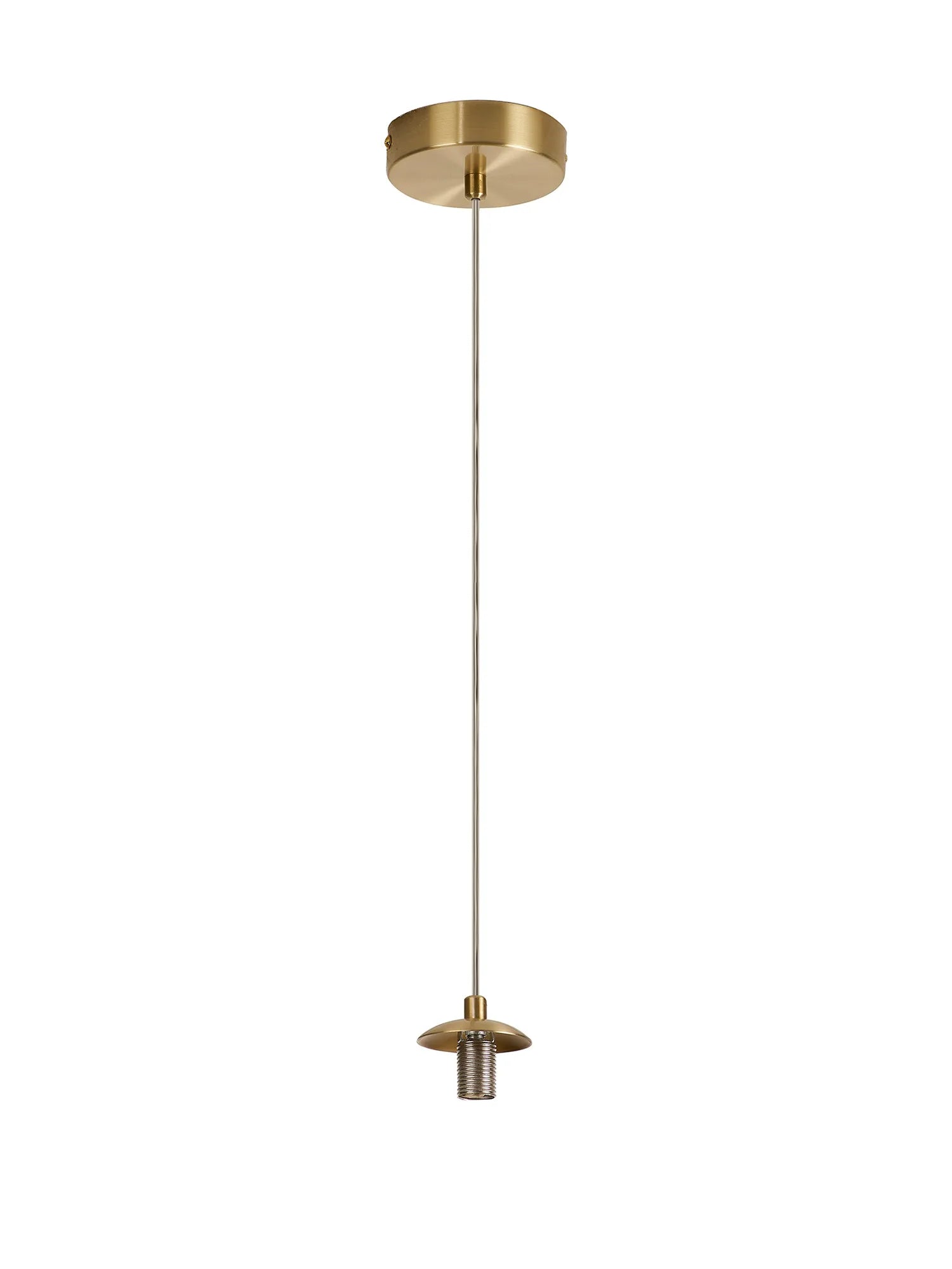 Deacon Single Pendant (Frame Only) Single Light - Satin Gold
