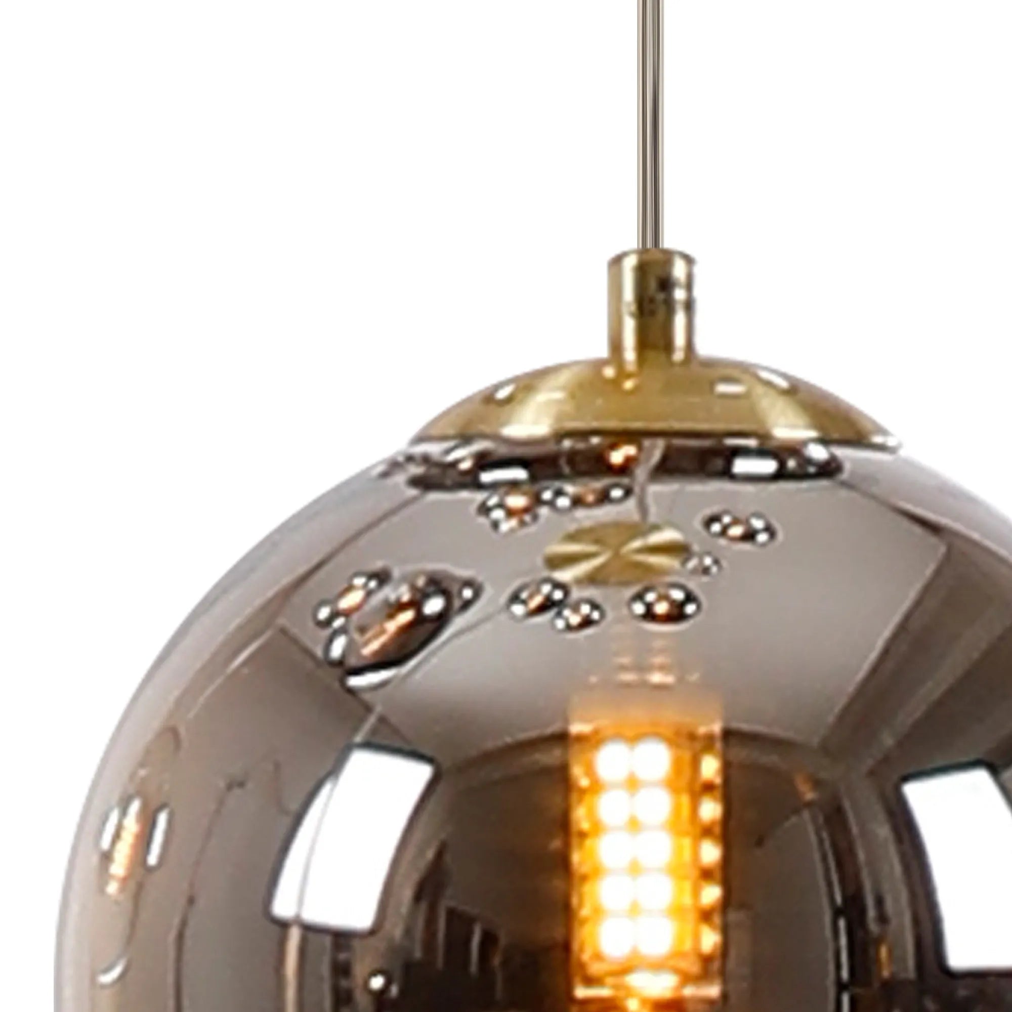 Deacon Single Pendant Single Light - Satin Gold & Chrome