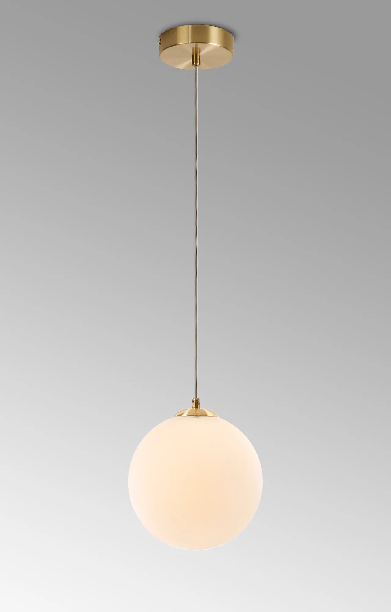 Deacon Single Pendant Single Light - Satin Gold & Opal
