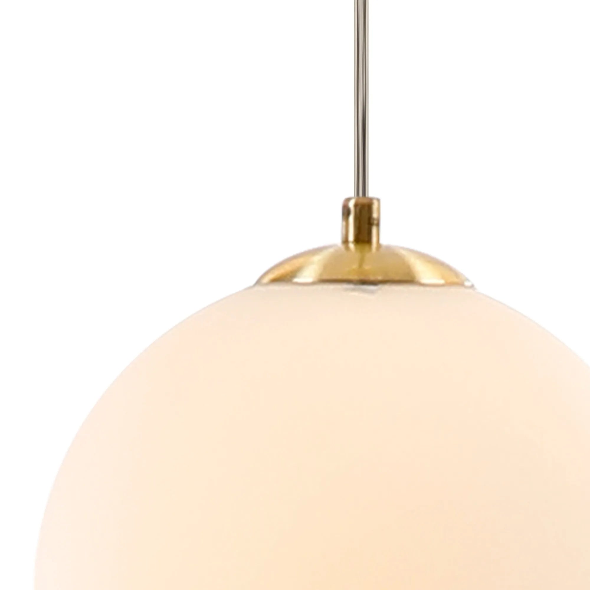 Deacon Single Pendant Single Light - Satin Gold & Opal