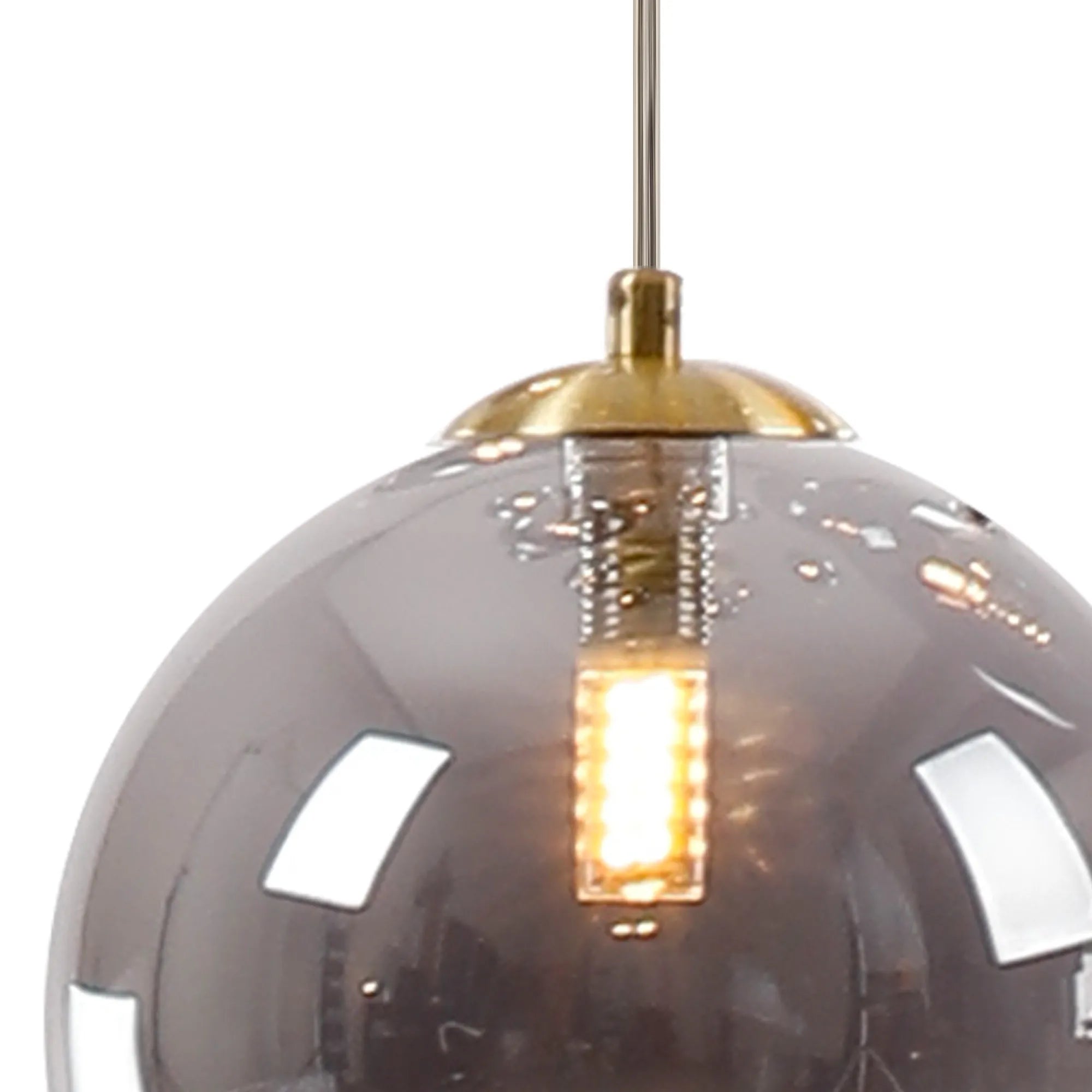 Deacon Single Pendant Single Light - Satin Gold & Smoke