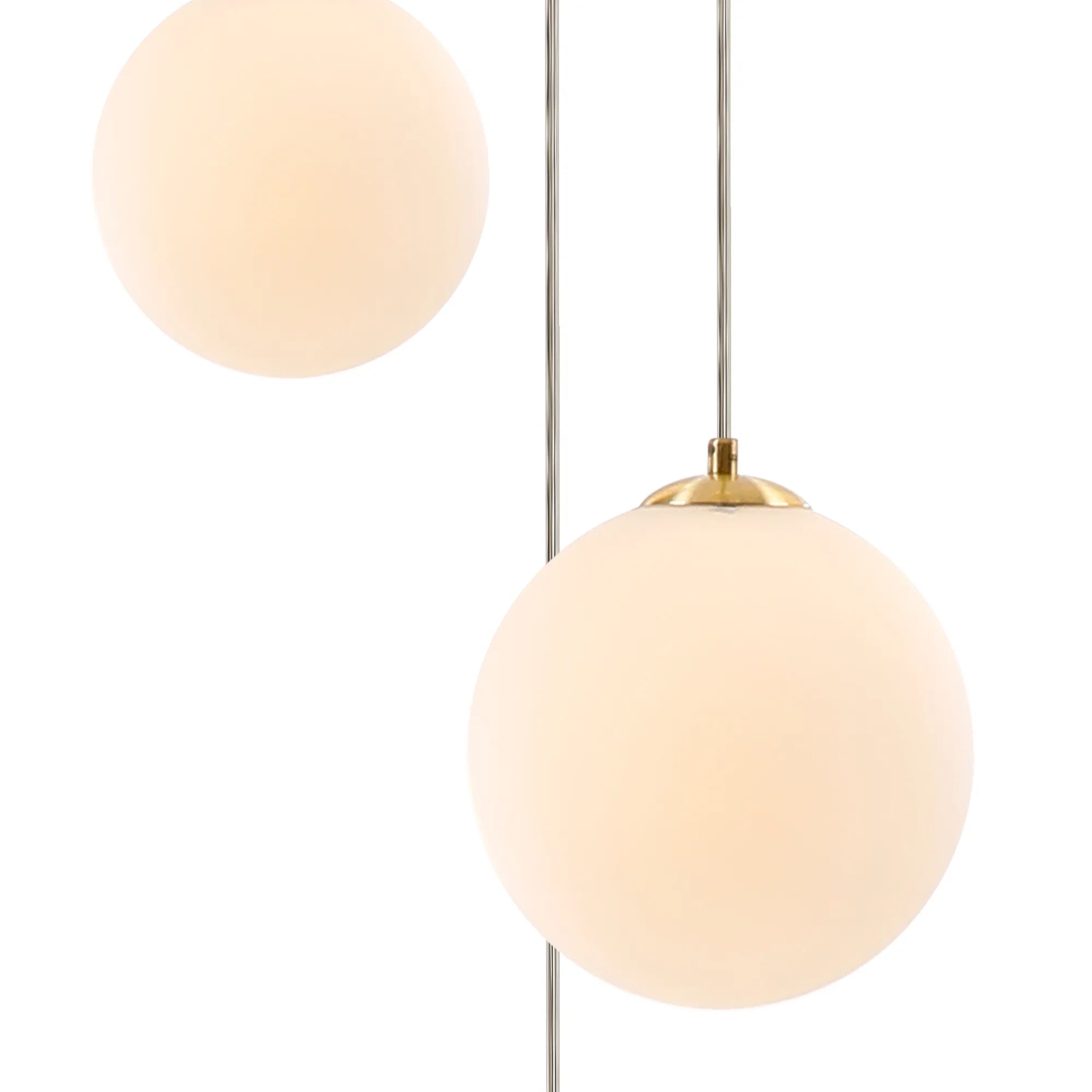 Deacon Round Pendant 3 Light - Satin Gold & Opal