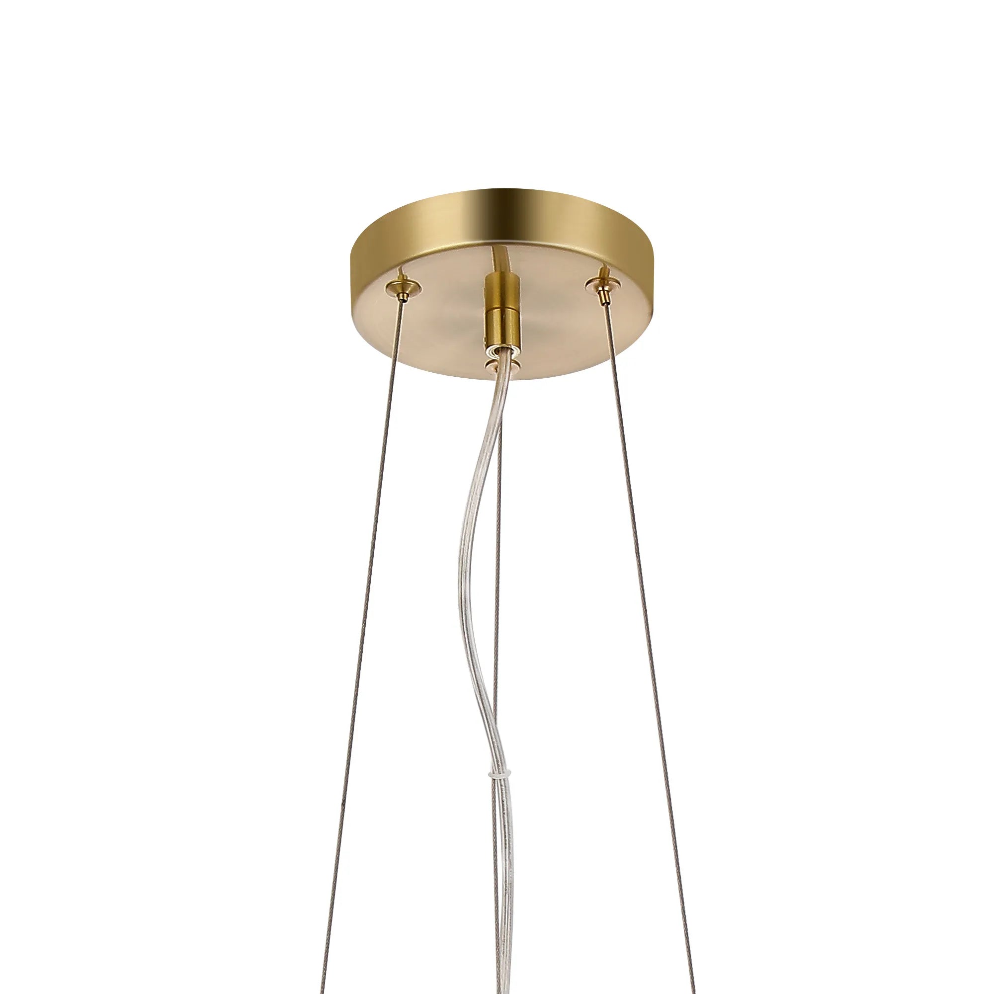 Deacon Twisted Pendant (Frame Only) 9 Light - Satin Gold