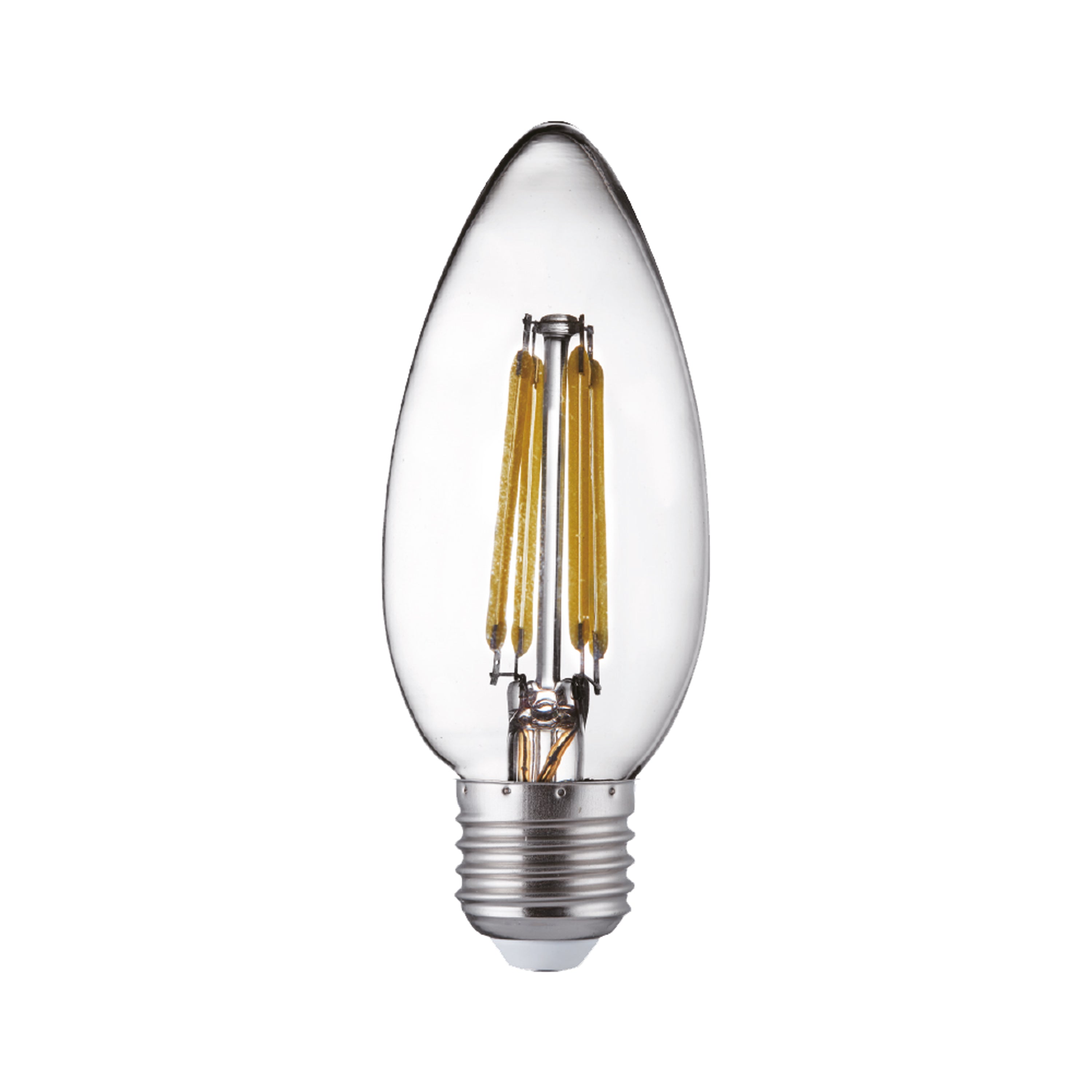 Searchlight E27 LED 6W Filament Candle Lamp - 2700K - Dimmable - Pack of 10
