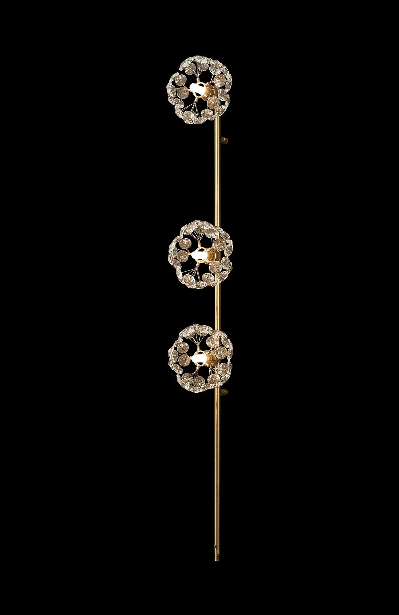 Grosvenor Non-Electric Shade (A) - Antique Brass & Crystal