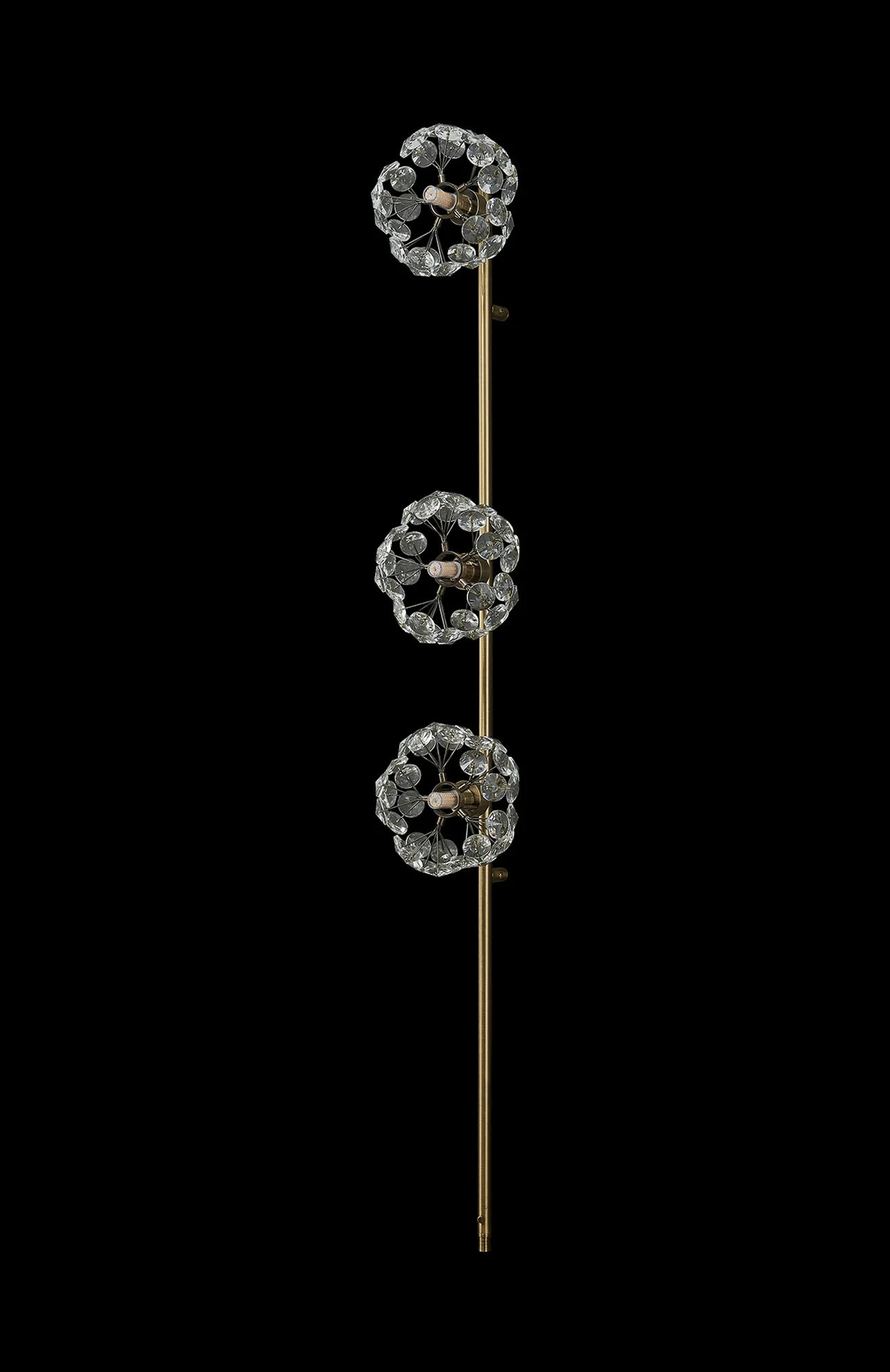 Grosvenor Non-Electric Shade (A) - Antique Brass & Crystal