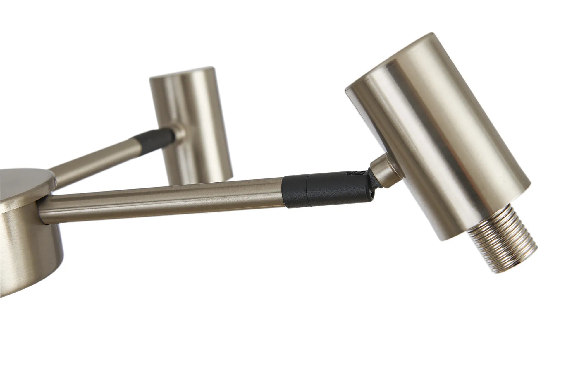 Bradley Semi Ceiling Adjustable Arms 5 Light - Satin Nickel & Black