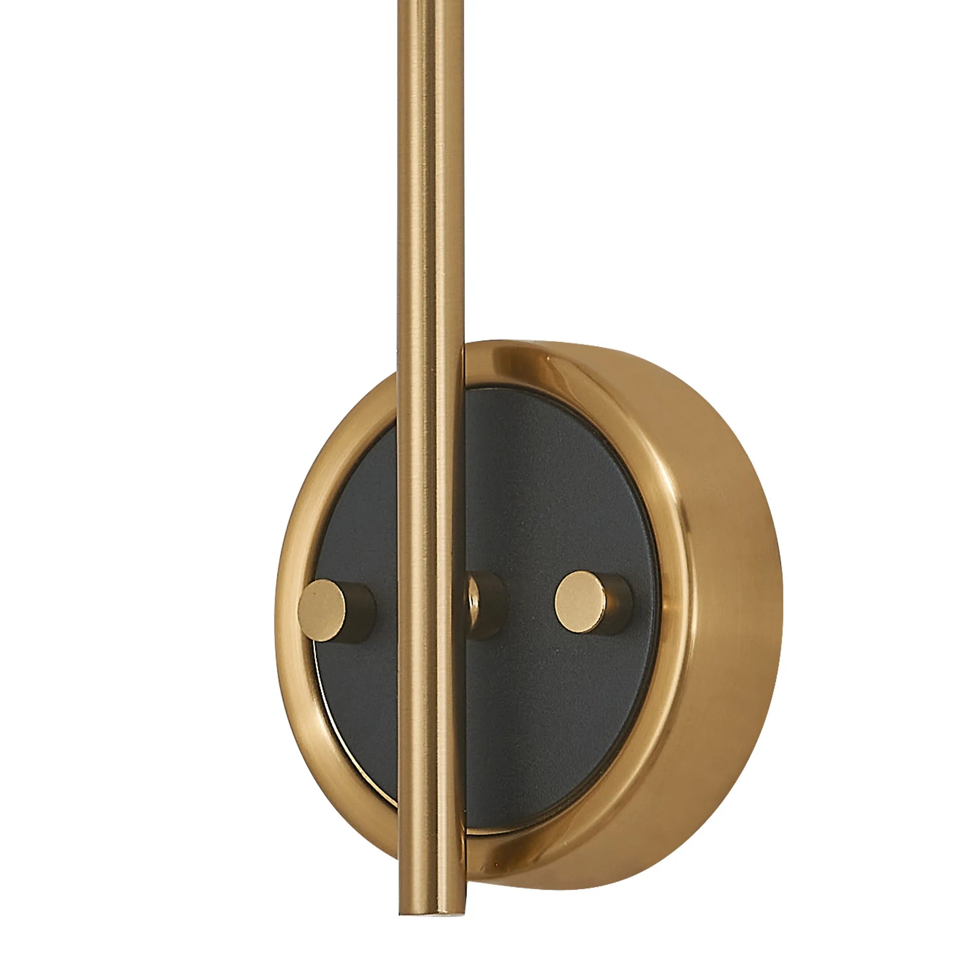 Bradley Wall Light - Adjustable Arm - Brass & Black