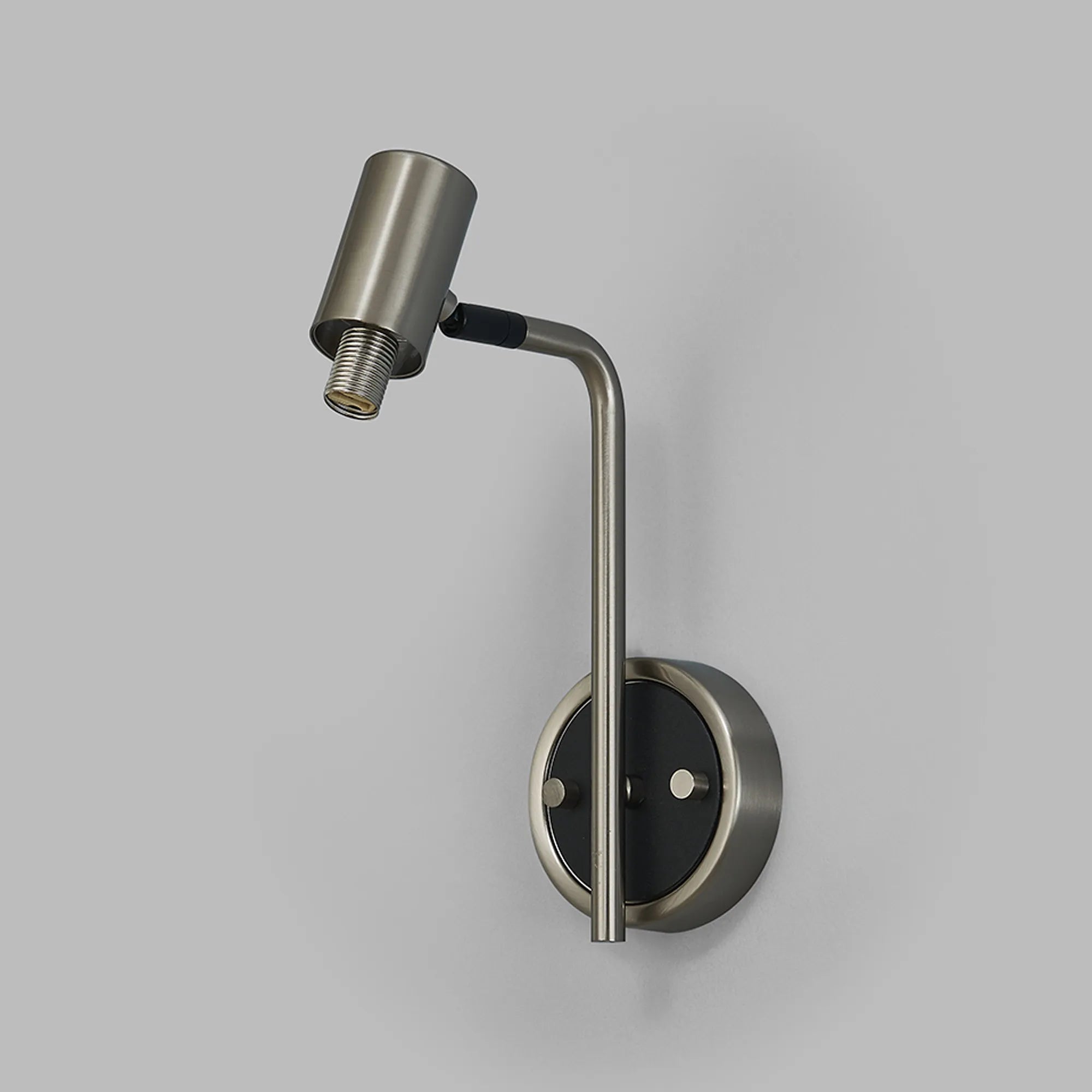 Bradley Wall Light - Adjustable Arm - Satin Nickel & Black