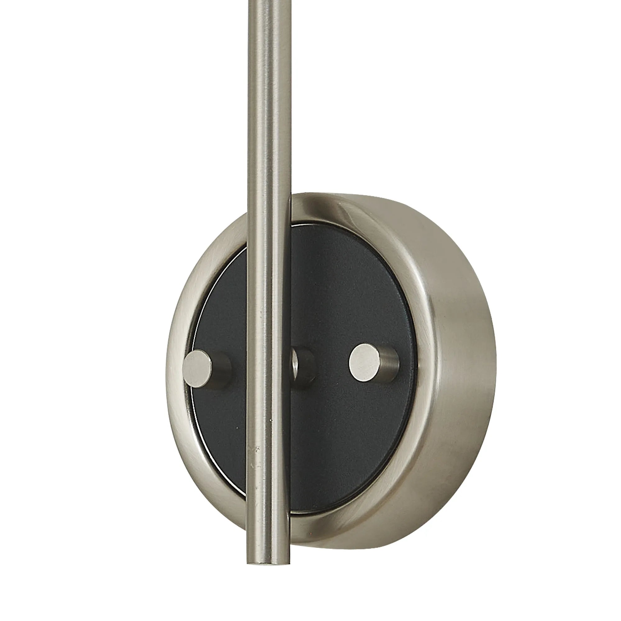 Bradley Wall Light - Adjustable Arm - Satin Nickel & Black