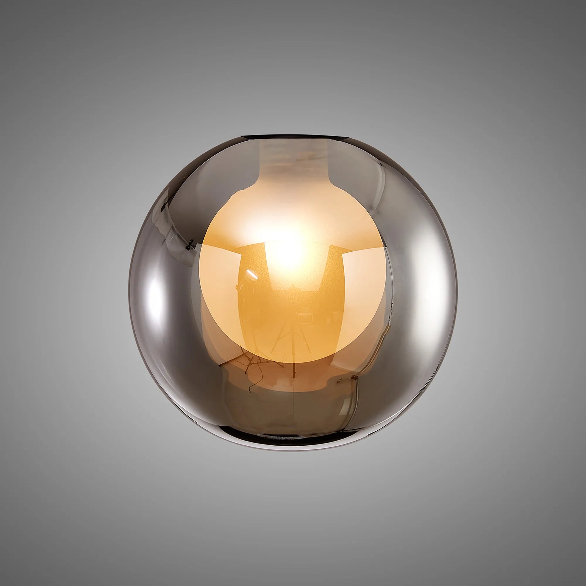 Bradley 12cm Round Chrome with Inner Frosted Globe (A) Glass Shade