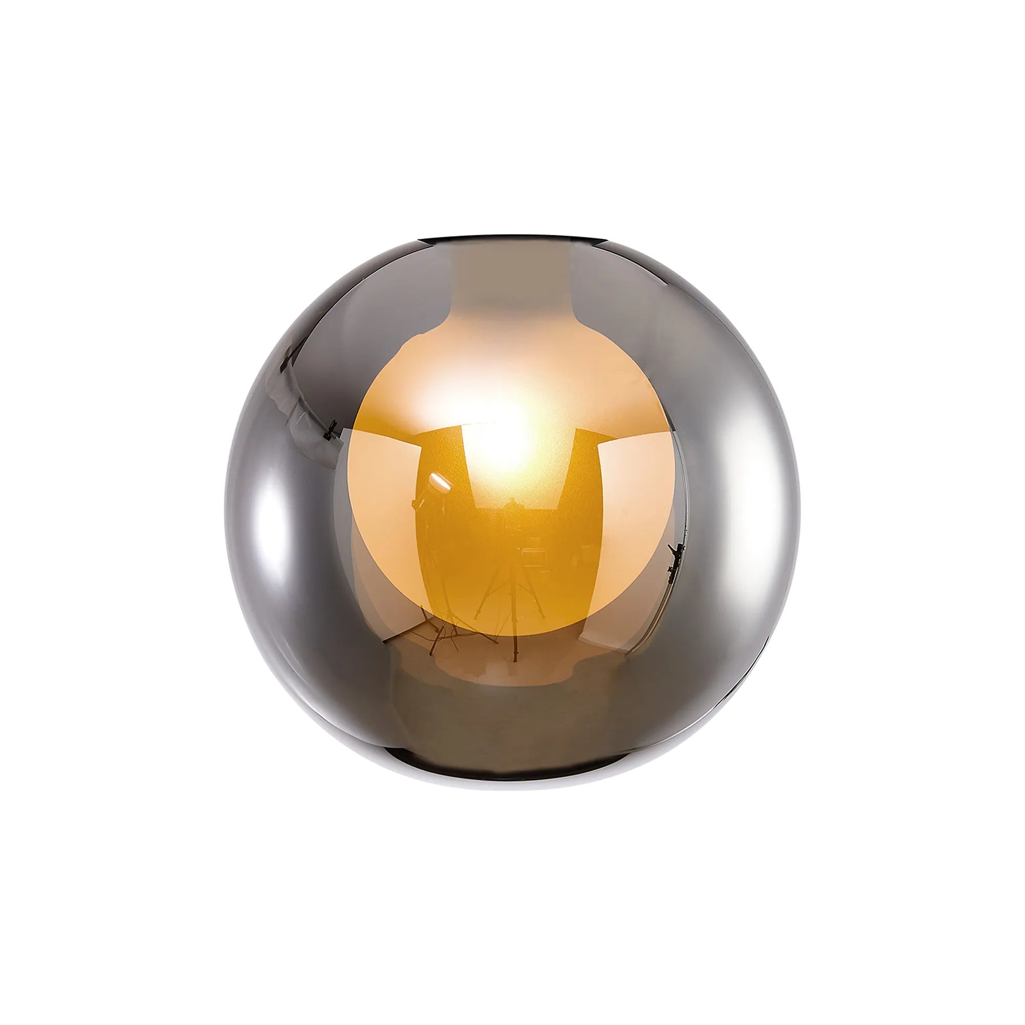 Bradley 12cm Round Chrome with Inner Frosted Globe (A) Glass Shade