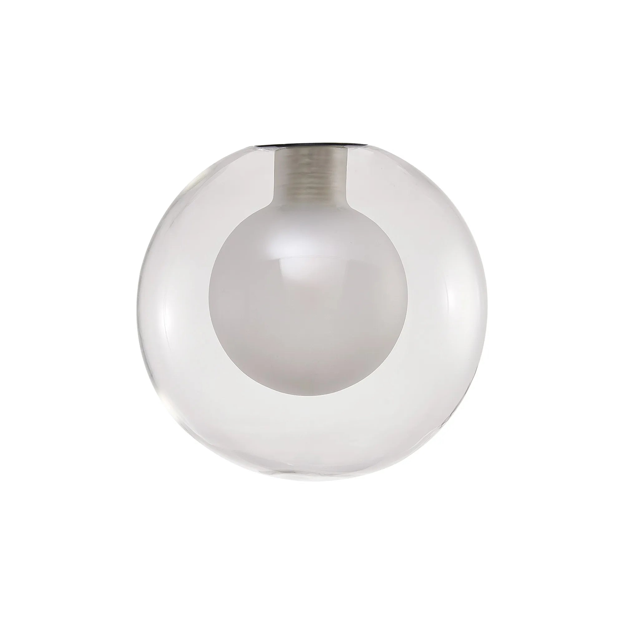 Bradley 12cm Round Clear with Inner Frosted Globe (A) Glass Shade