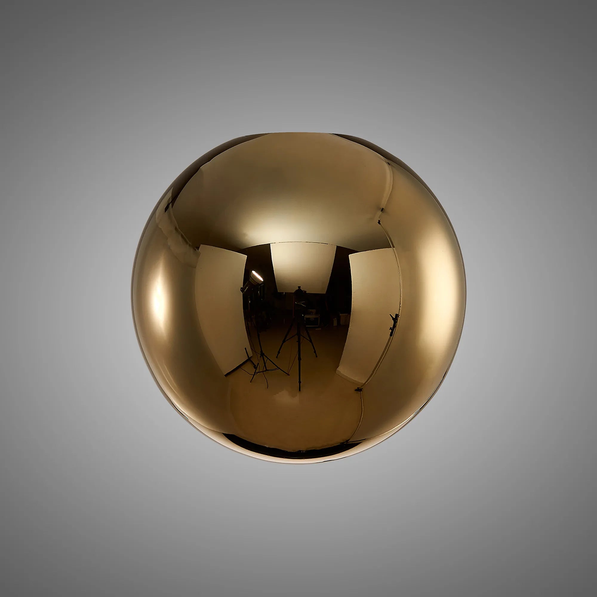 Bradley 12cm Round Gold with Inner Frosted Globe (A) Glass Shade