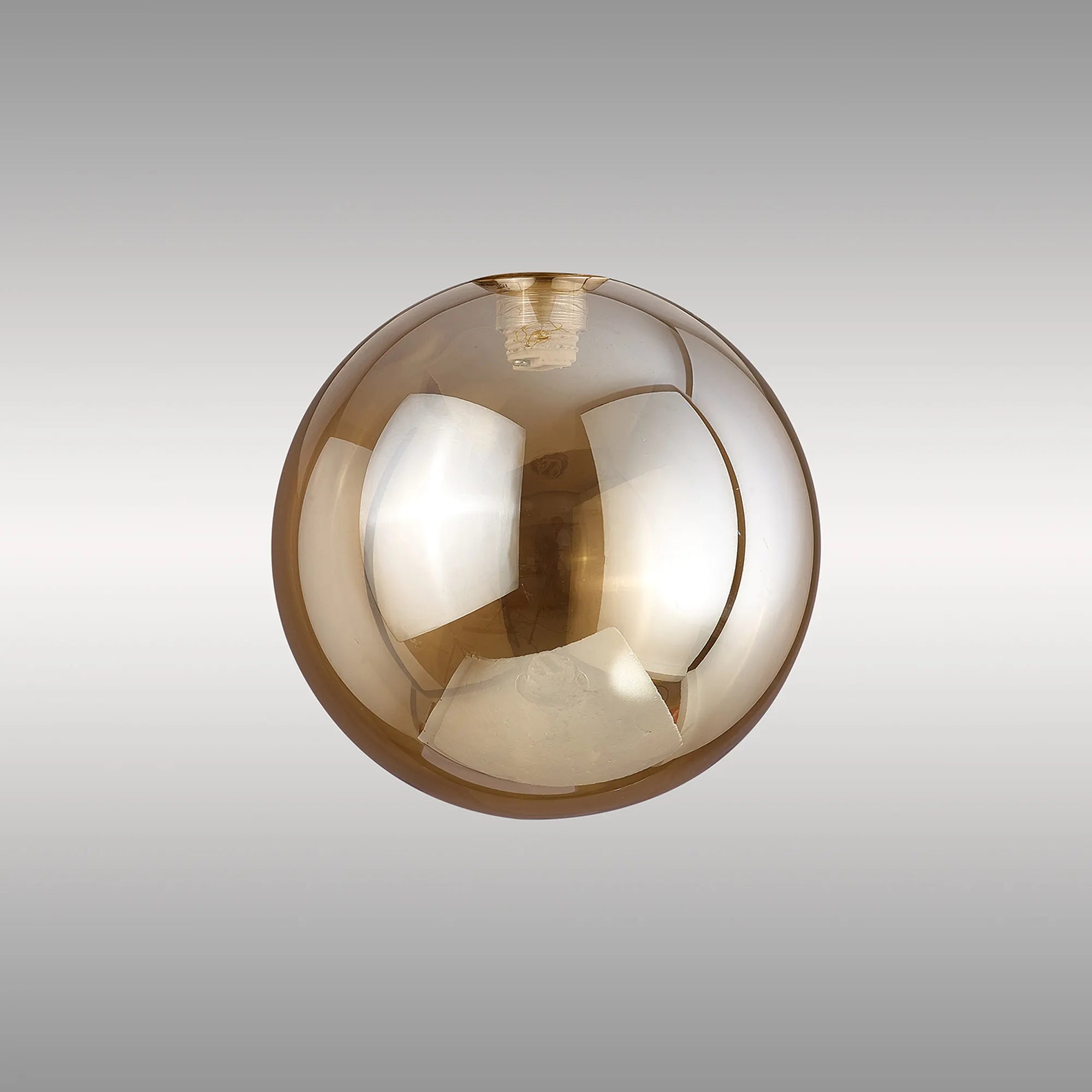 Bradley 12cm Round (B) Amber Glass Shade