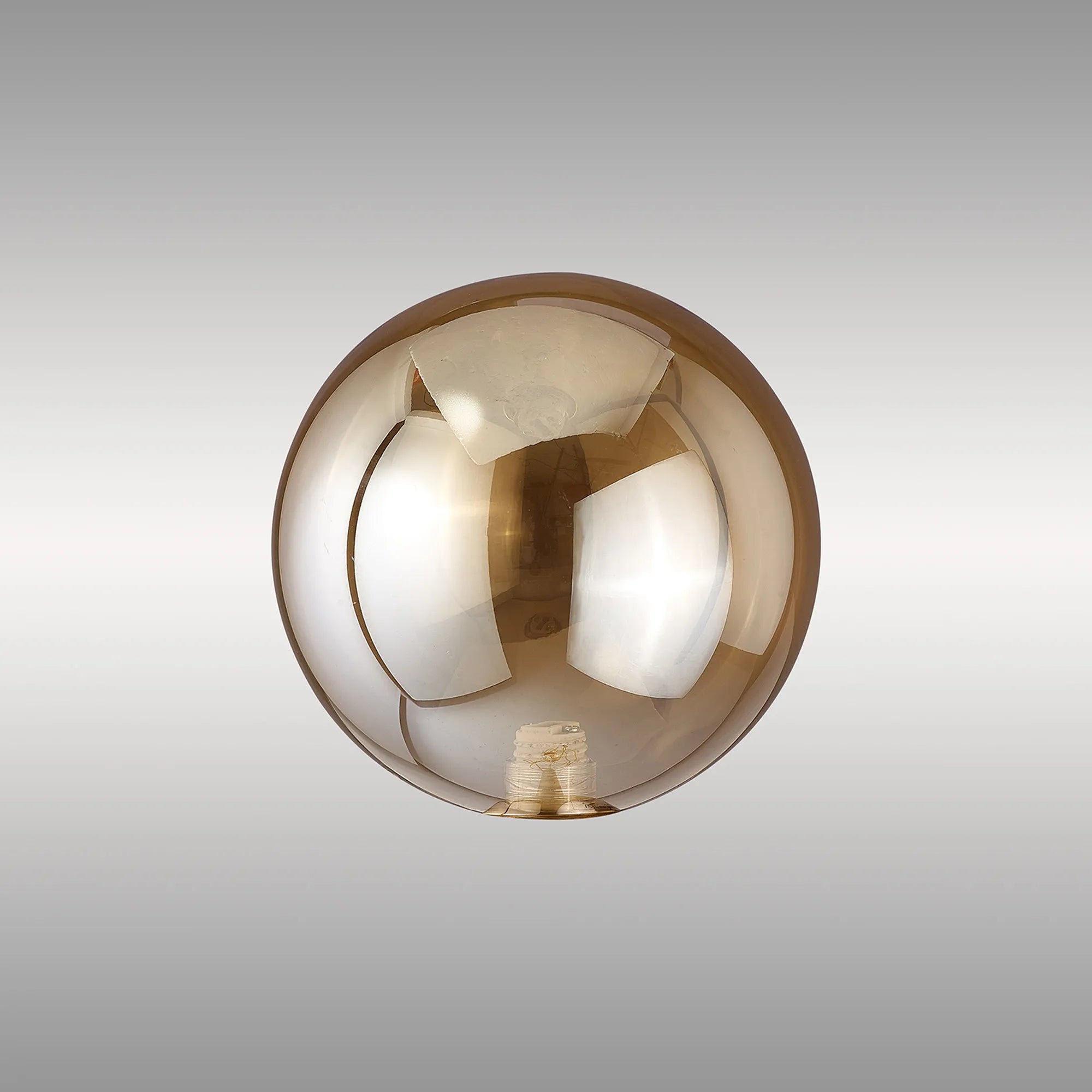 Bradley 12cm Round (B) Amber Glass Shade