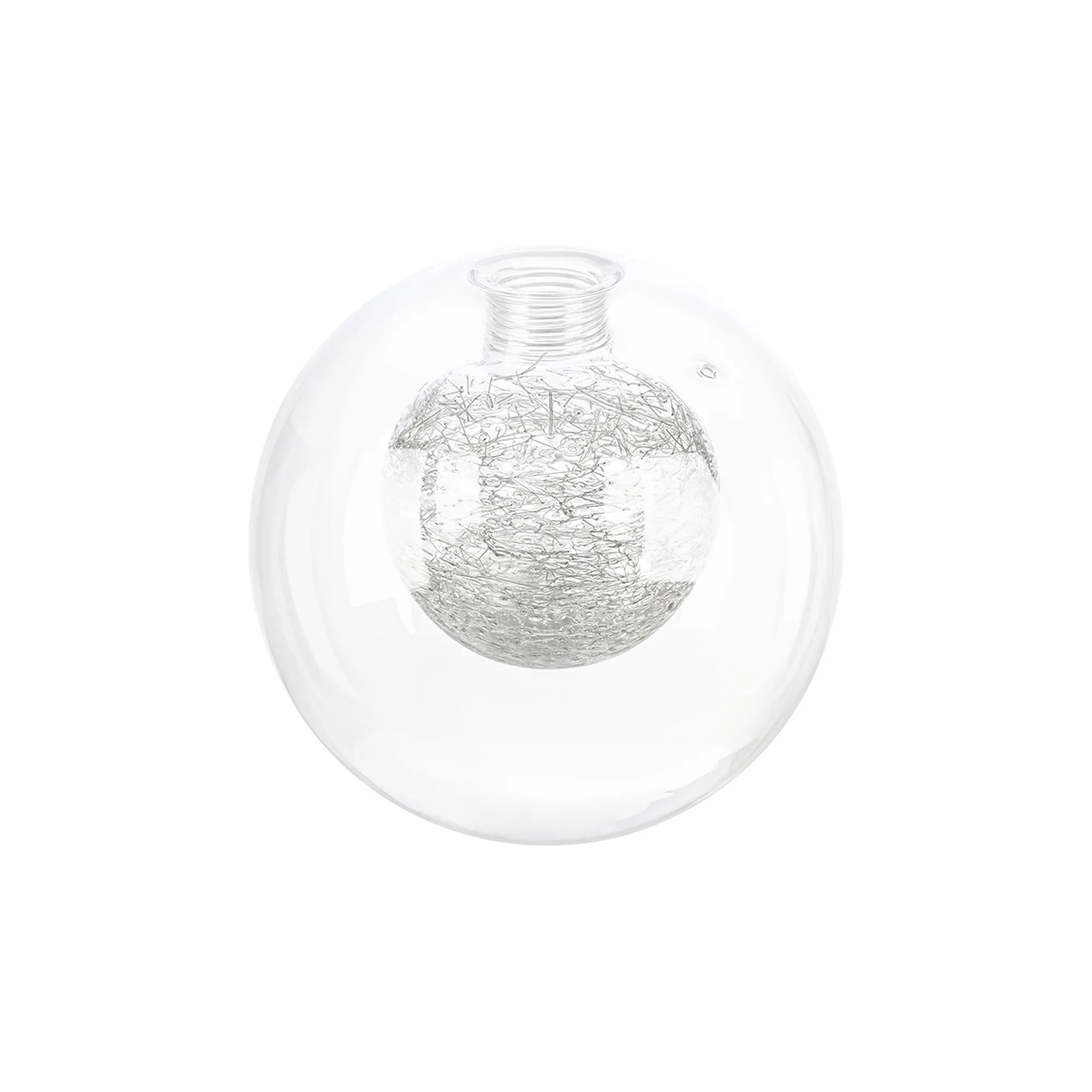 Bradley 12cm Round Clear with Inner Black Globe (C) Glass Shade