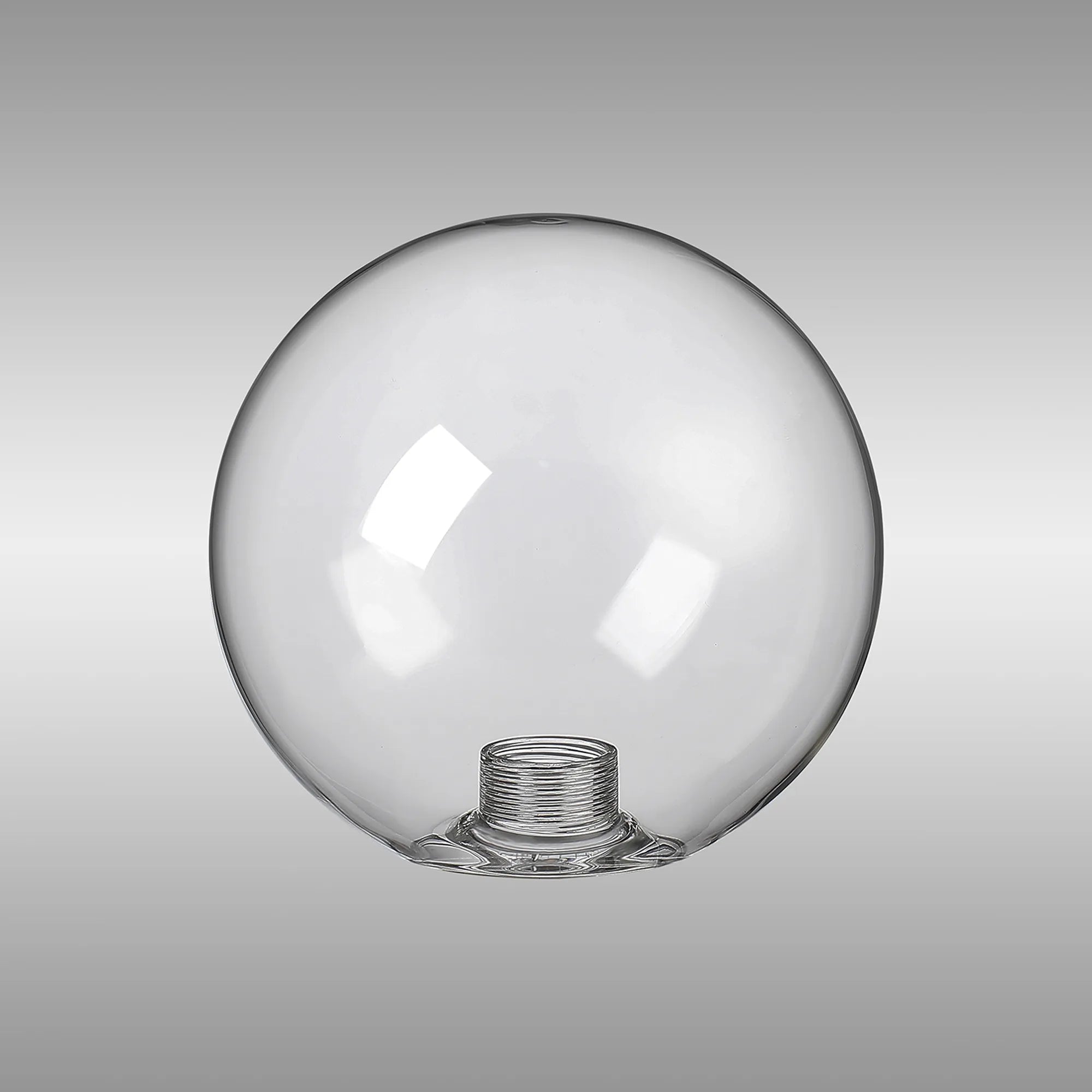 Bradley 12cm Smooth Round Glass Shade (D) - Clear