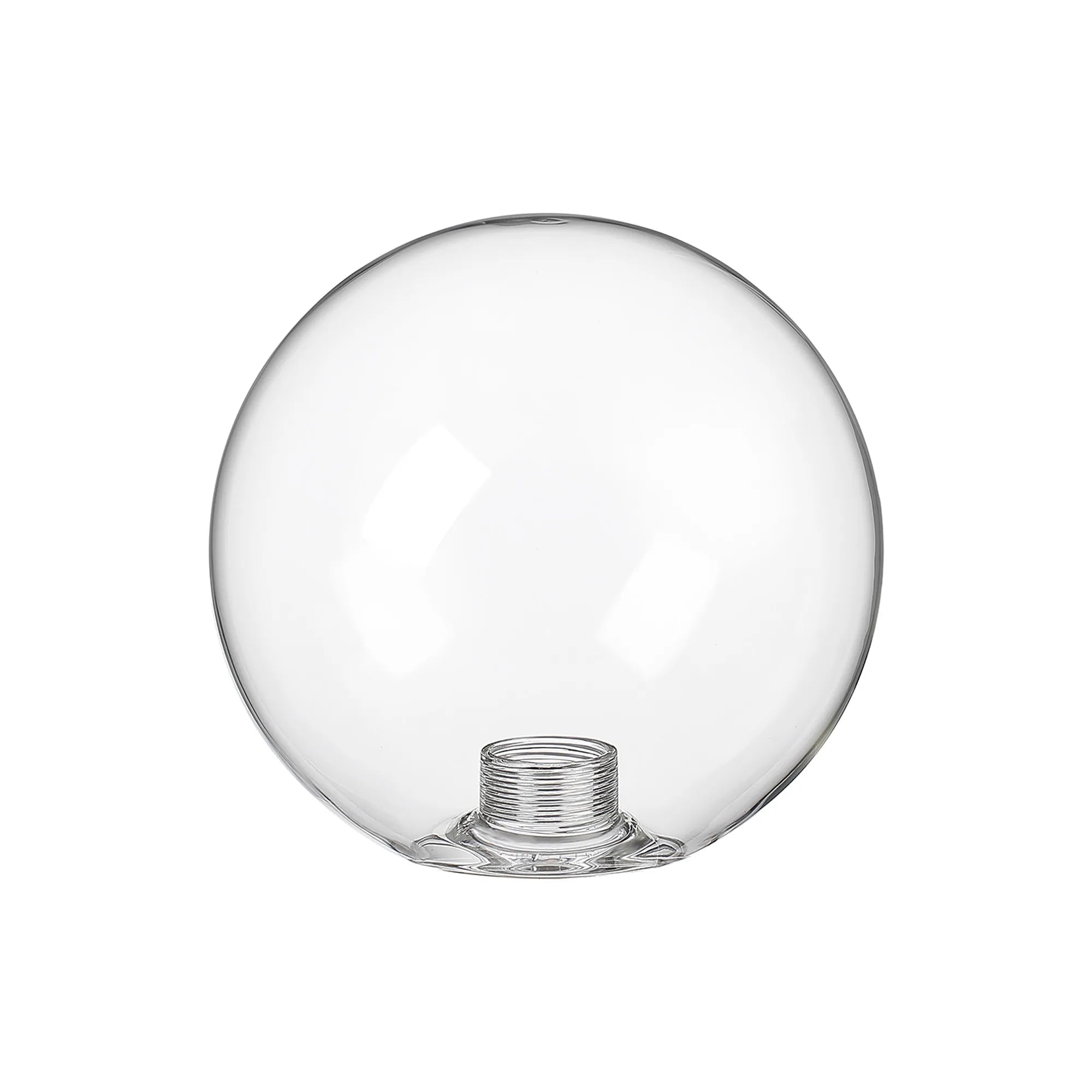 Bradley 12cm Smooth Round Glass Shade (D) - Clear