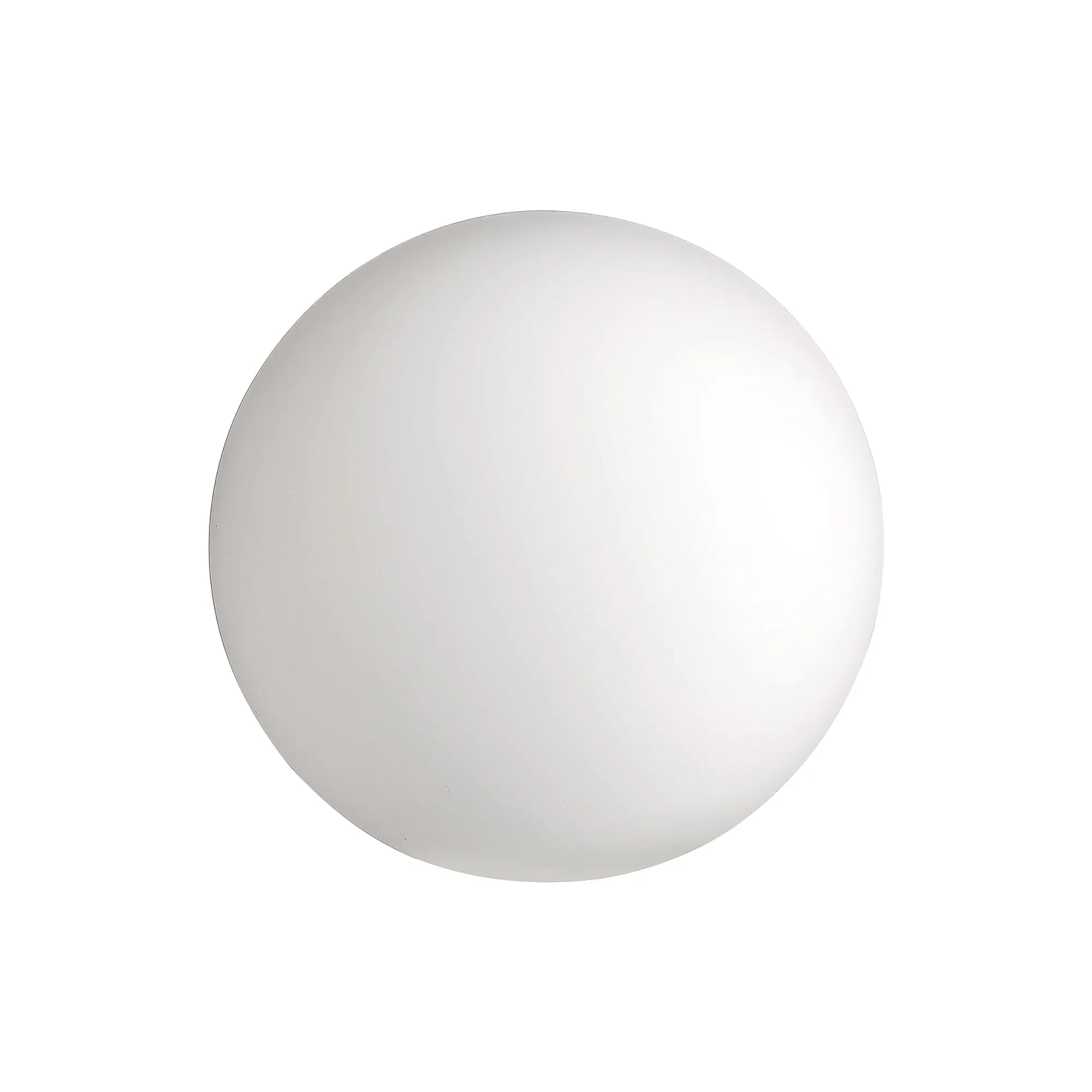 Bradley 12cm Smooth Round Glass Shade (D) - Opal