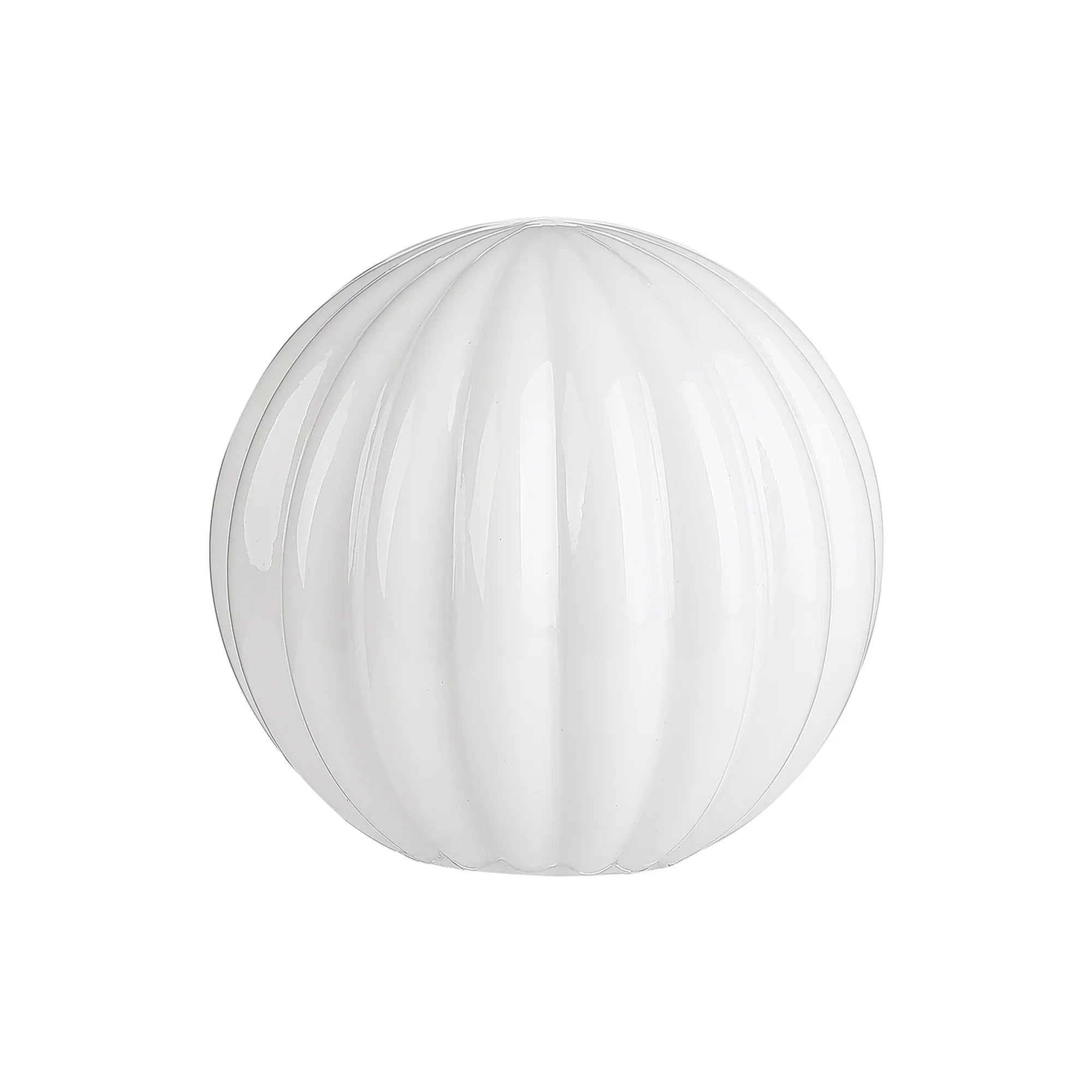 Bradley 12cm Round Segment Glass Shade (L) - Opal