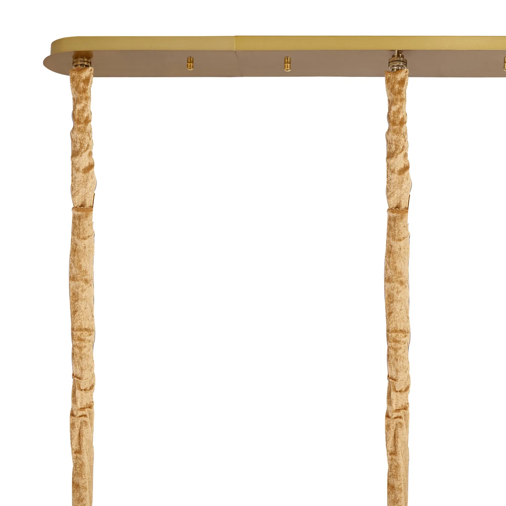 Cedar 225 Light - 40cm Linear Pendant 12 Light - Brass & Smoked Sculpted Glass