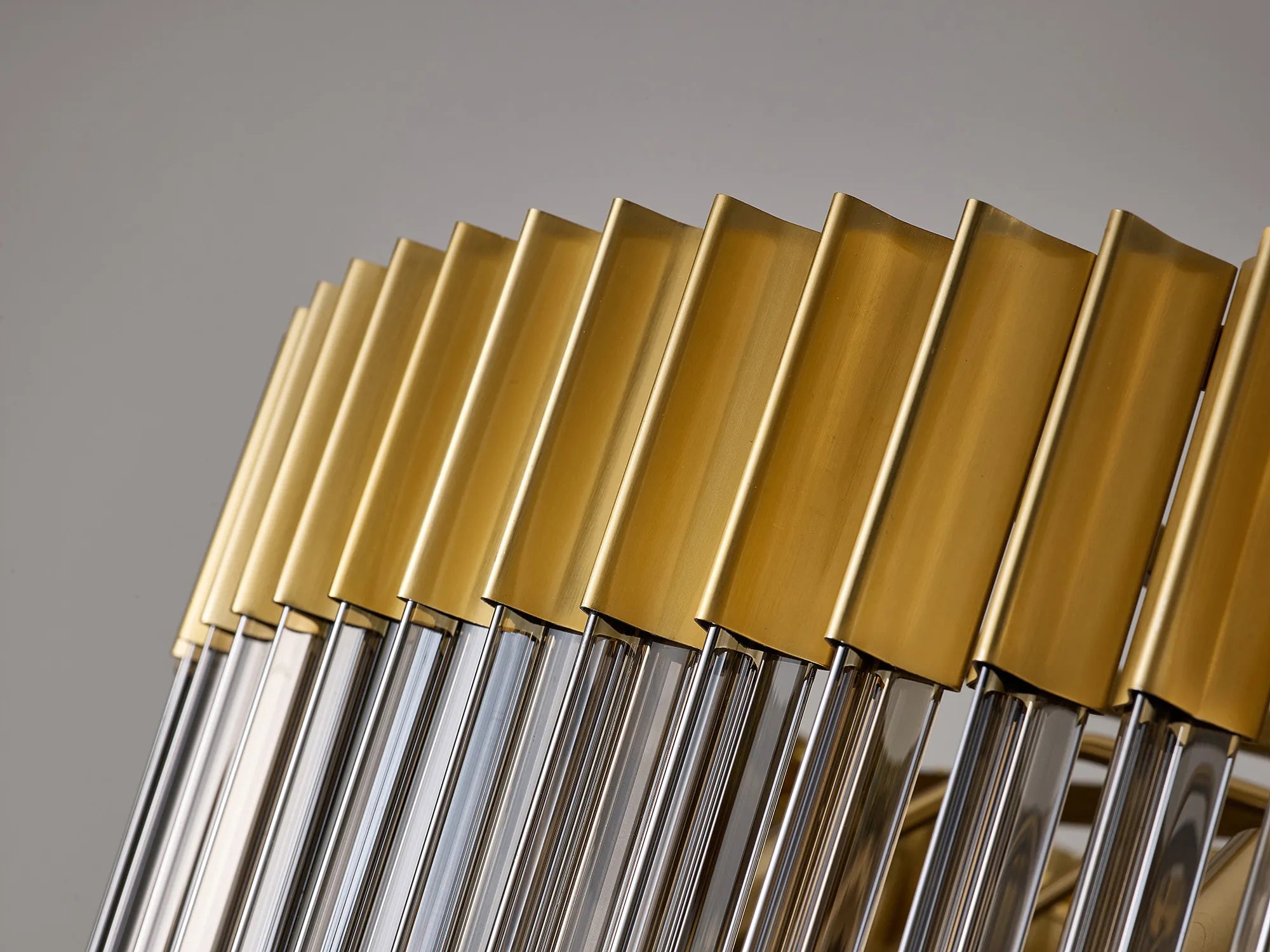 Cedar 96cm 5-Tier Pendant 23 Light - Brass & Smoked