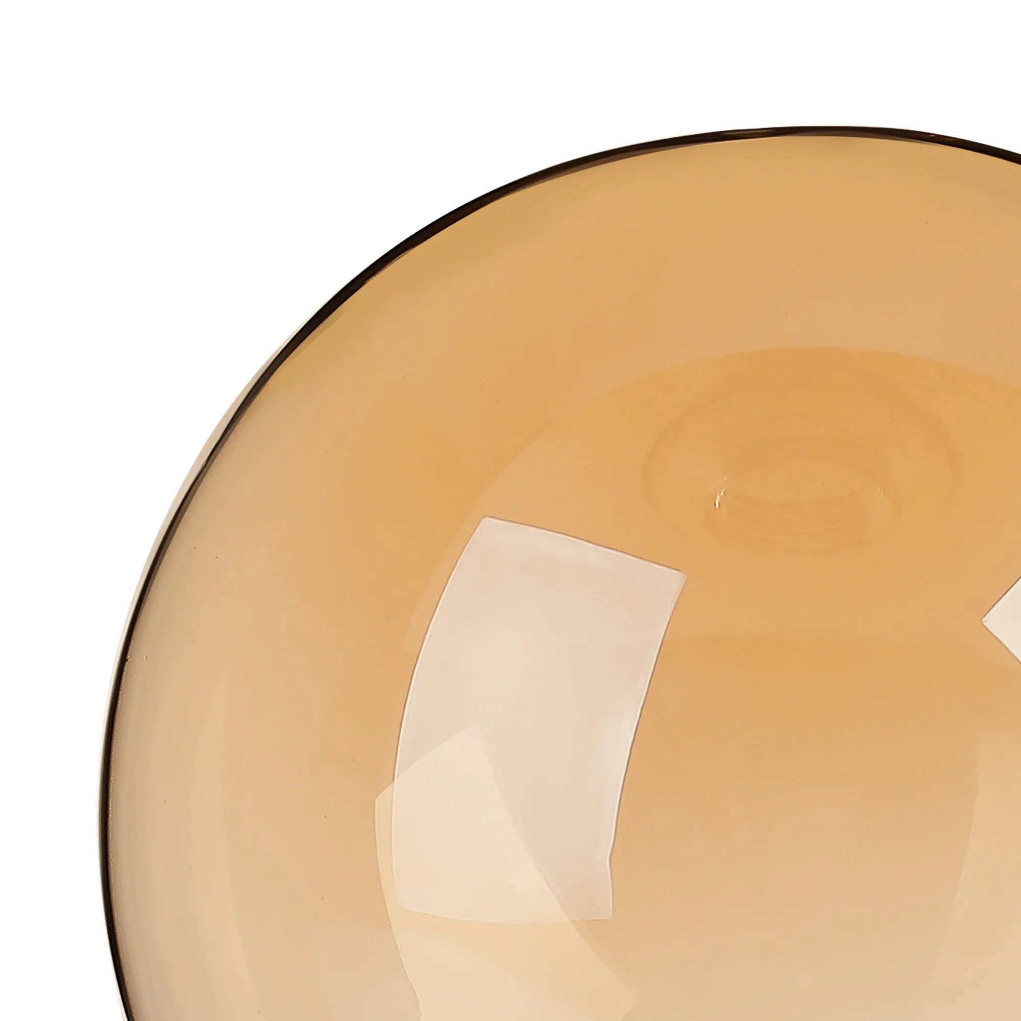 Dene 12cm Smooth Round Glass Shade (A) Amber
