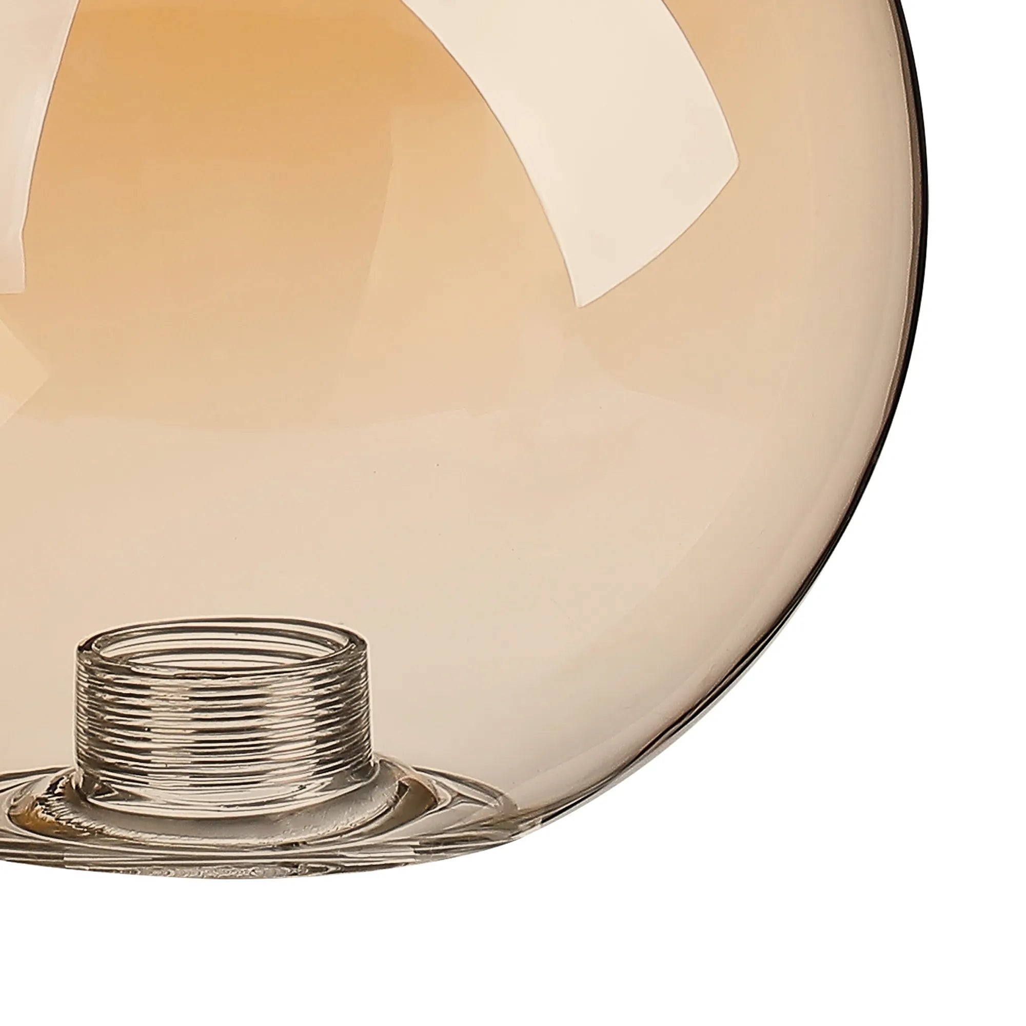 Dene 12cm Smooth Round Glass Shade (A) Amber