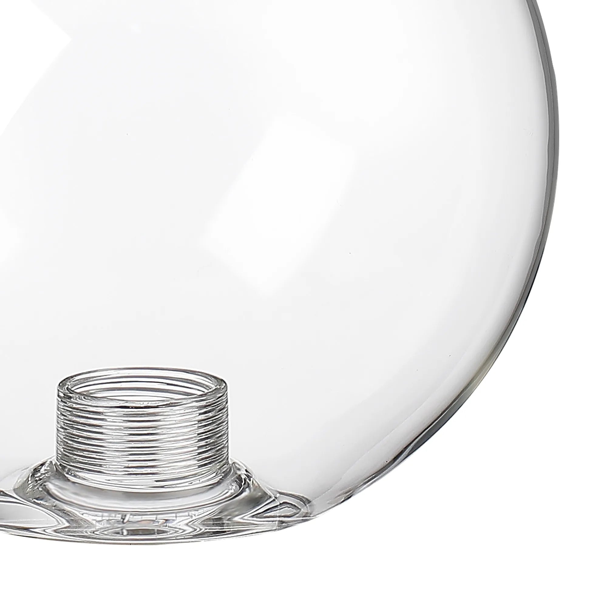 Dene 12cm Smooth Round Glass Shade (A) Clear
