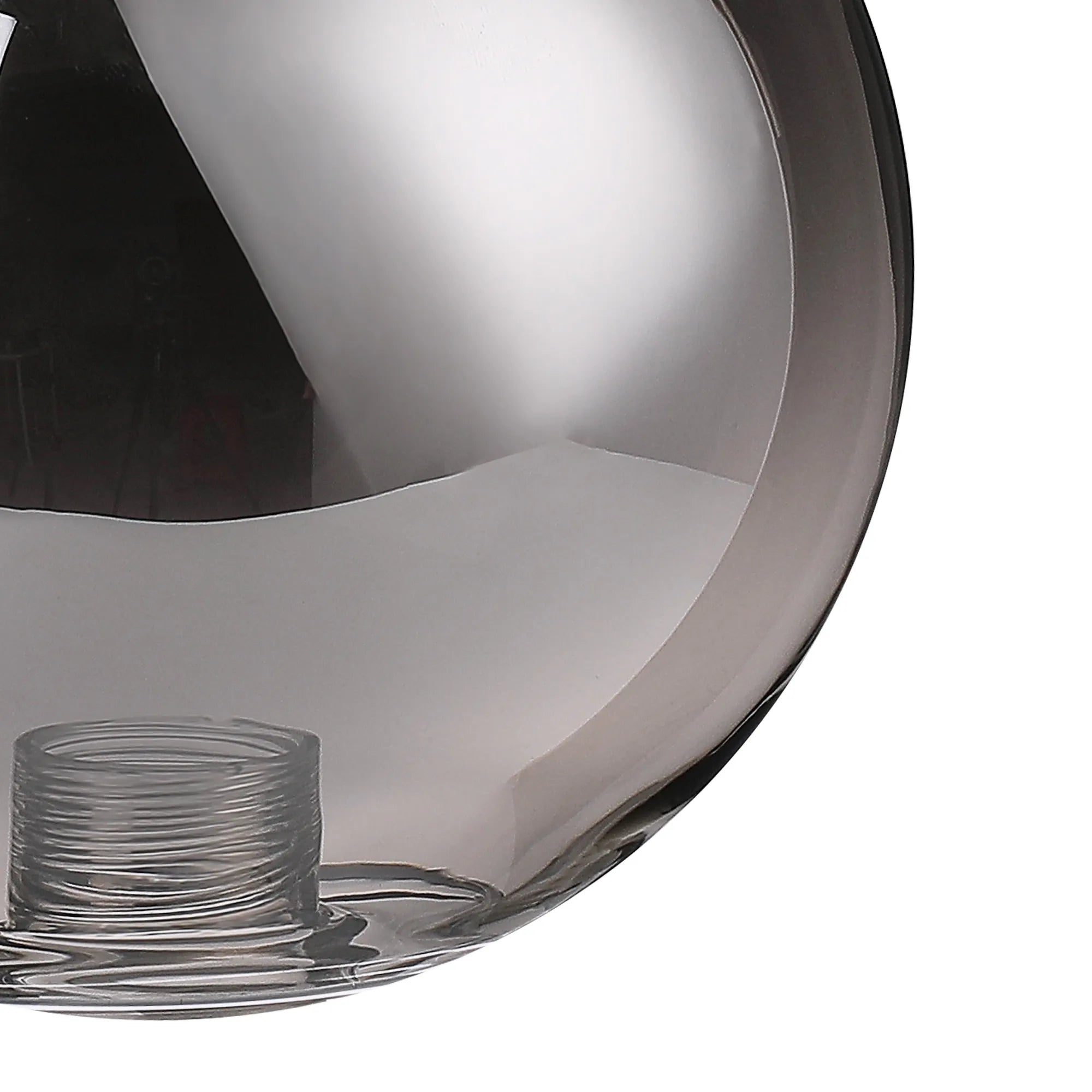 Dene 12cm Smooth Round Glass Shade (A) Smoke