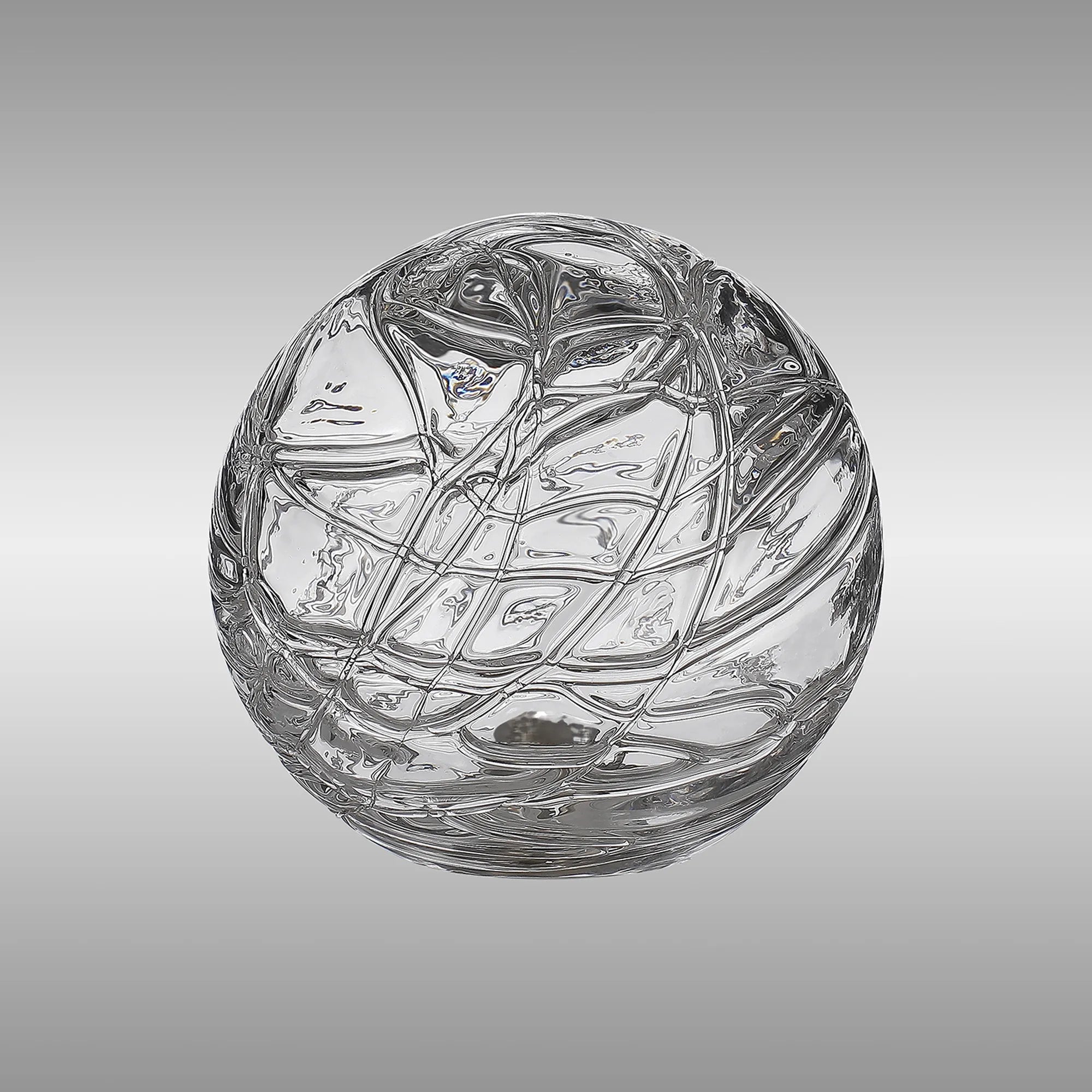 Dene 12cm Dune Effect Round Glass Shade (F) Clear