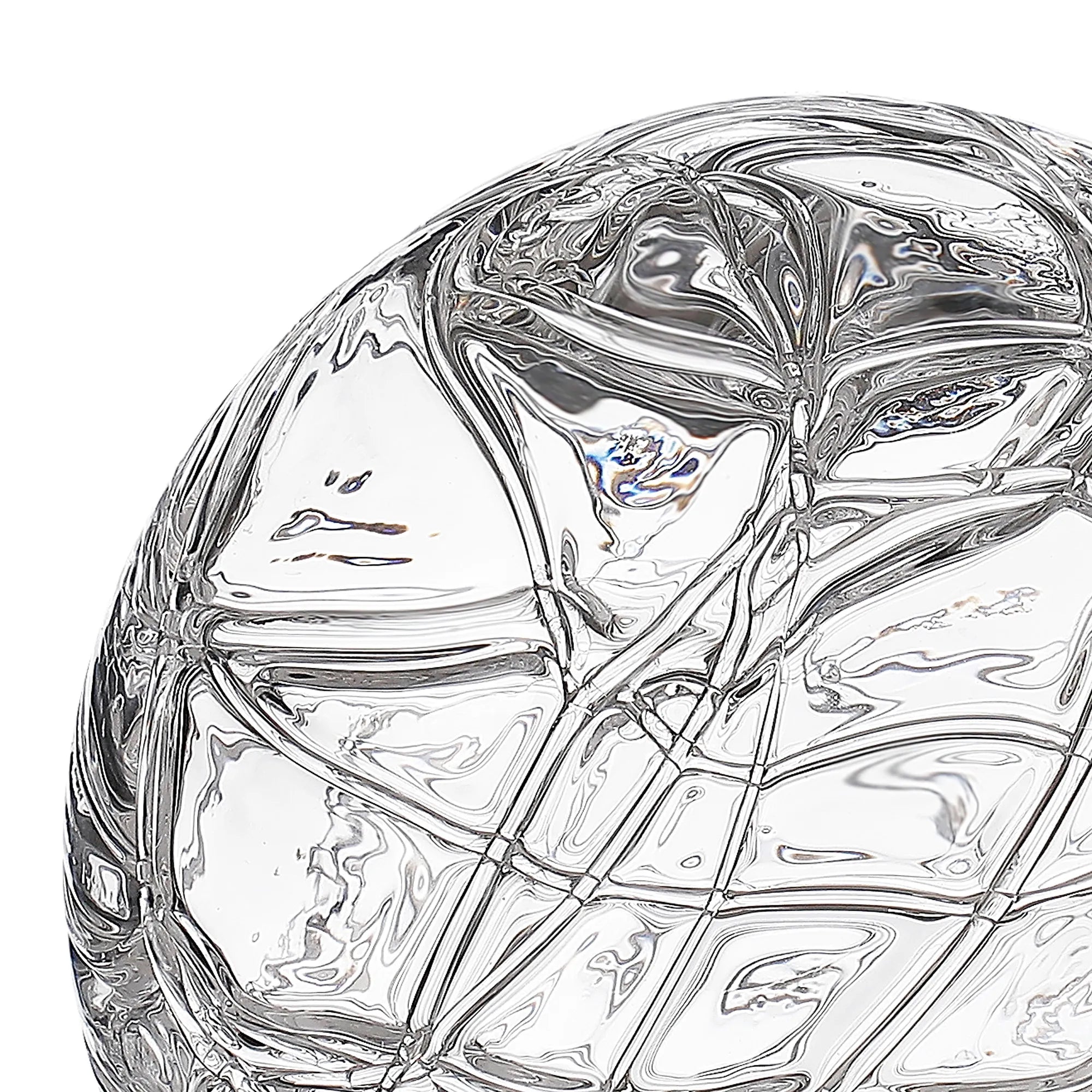 Dene 12cm Dune Effect Round Glass Shade (F) Clear