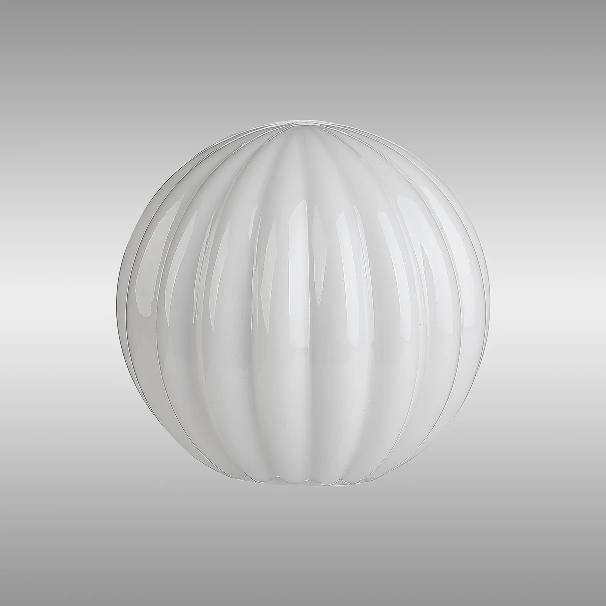 Dene 12cm Round Segment Glass Shade (K) Opal