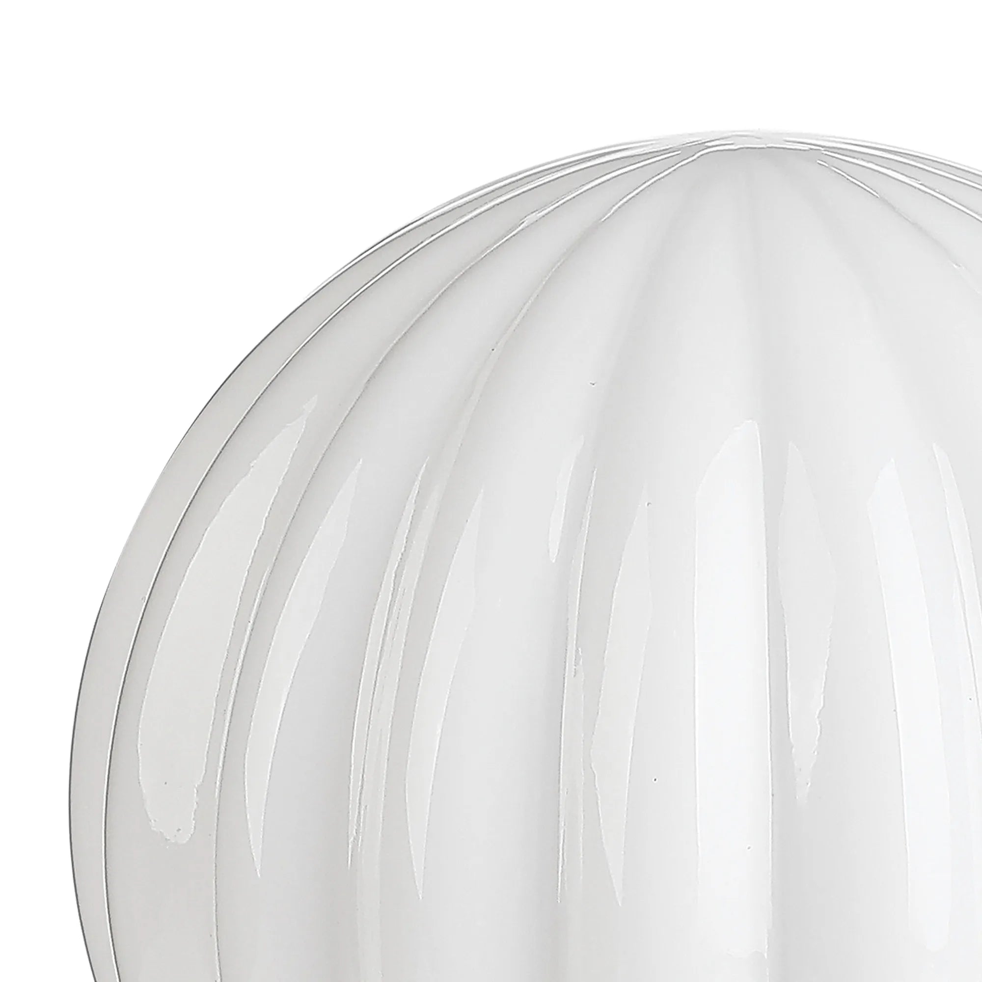 Dene 12cm Round Segment Glass Shade (K) Opal