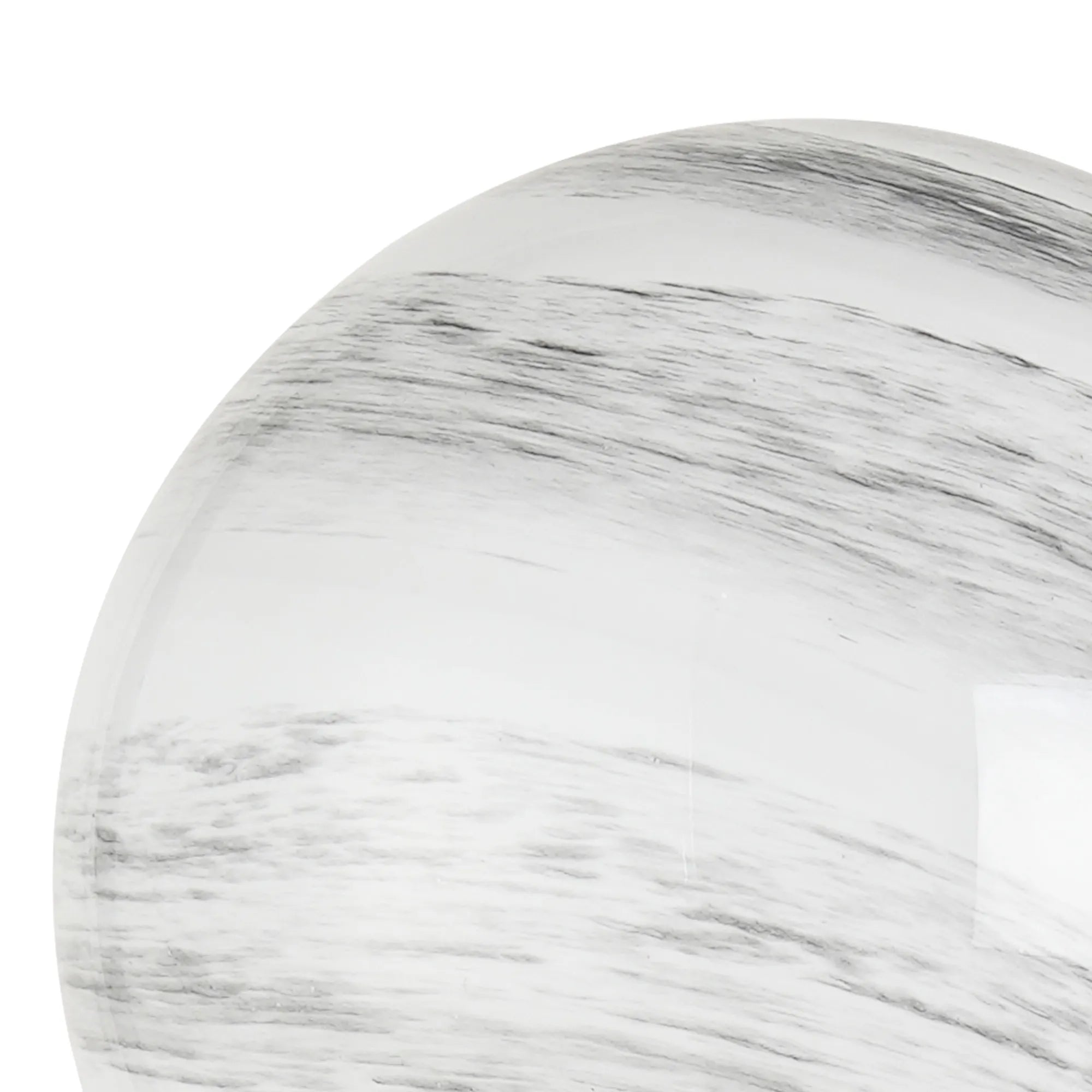 Dene 12cm Round Marble Effect Glass Shade (C) White & Grey
