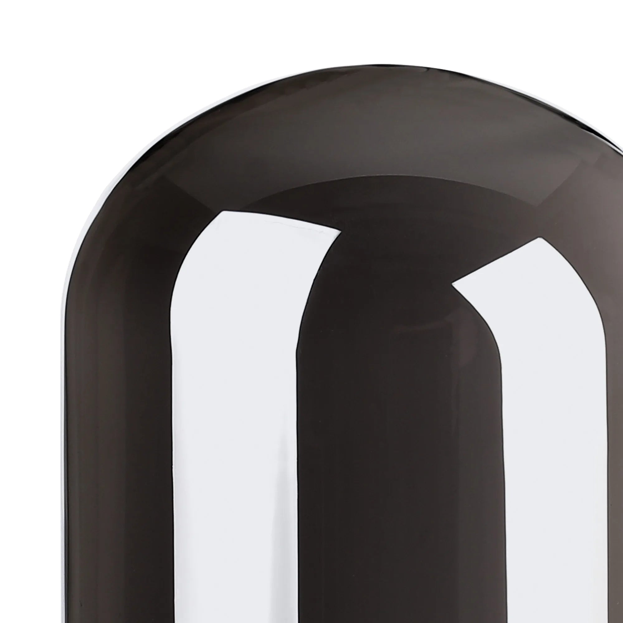 Dene 9x12.5cm Smooth Tubular Glass Shade (D) Smoke Plated