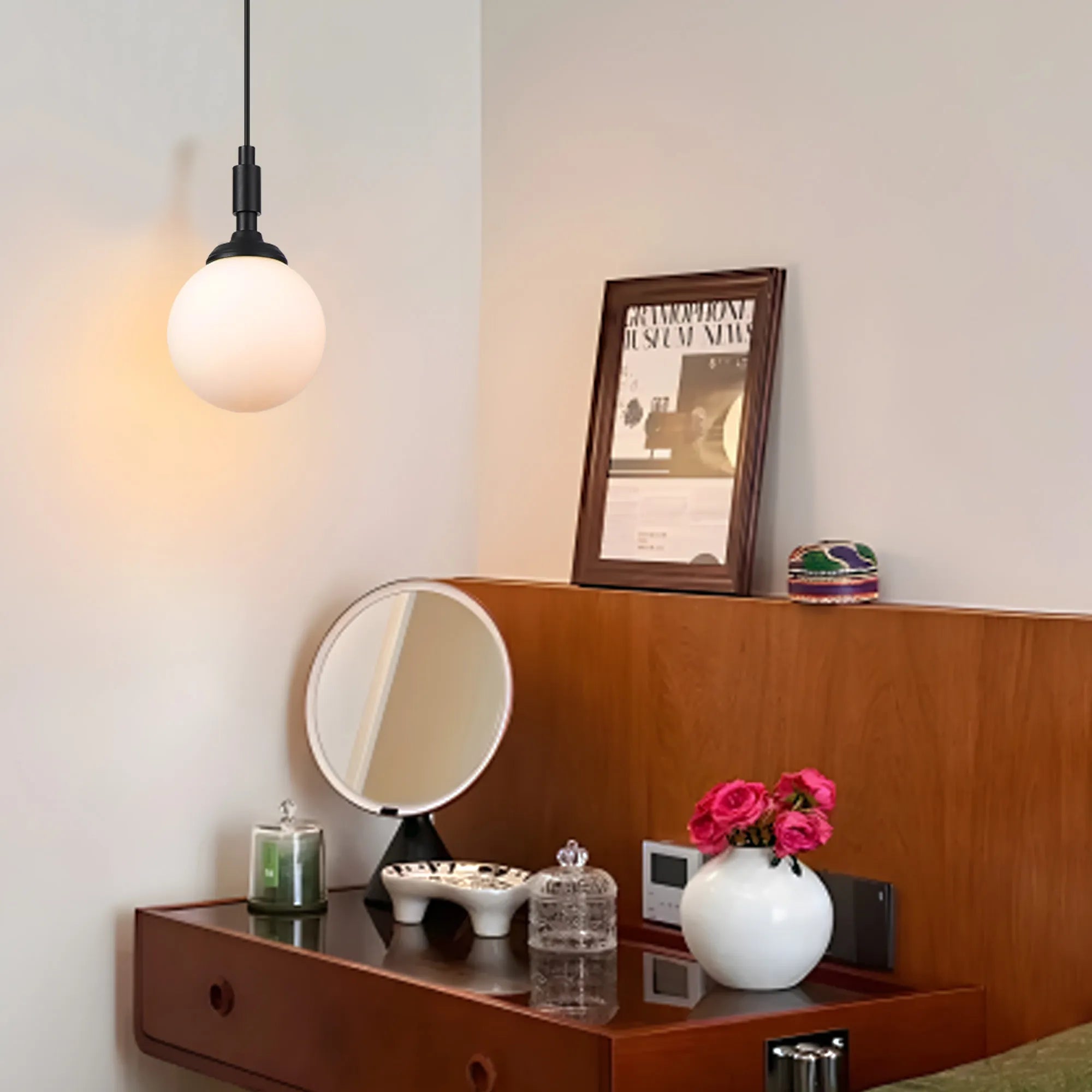 Dene Pendant Kit (Frame Only) 1 Light - IP44 Satin Black