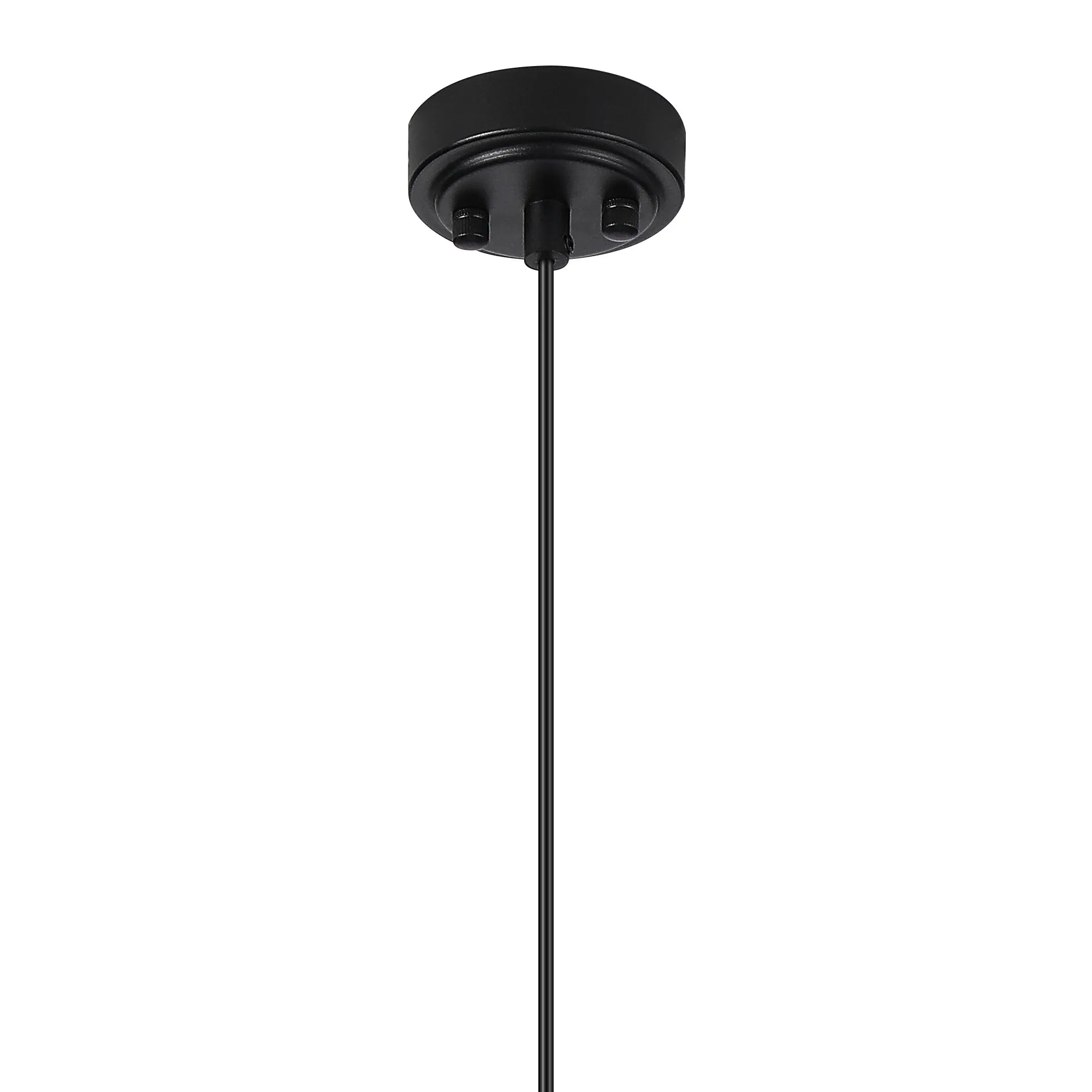 Dene Pendant 1 Light - IP44 Satin Black & Smoke Smooth Tubular Glass