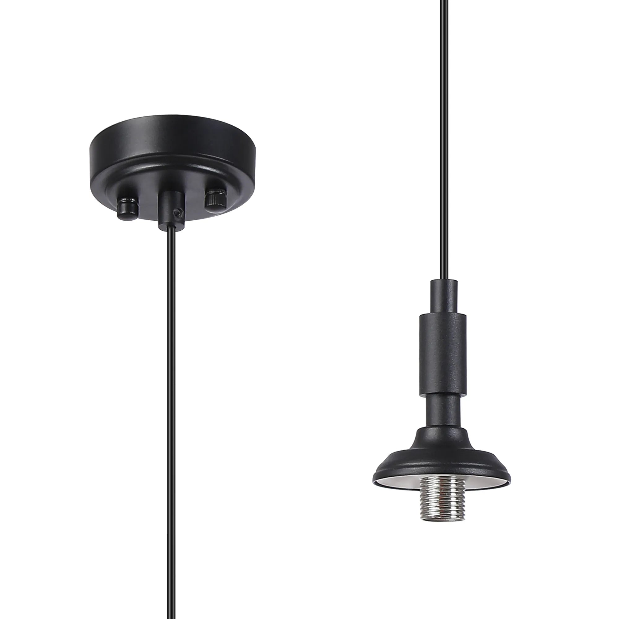 Dene Pendant Kit (Frame Only) 1 Light - IP44 Satin Black