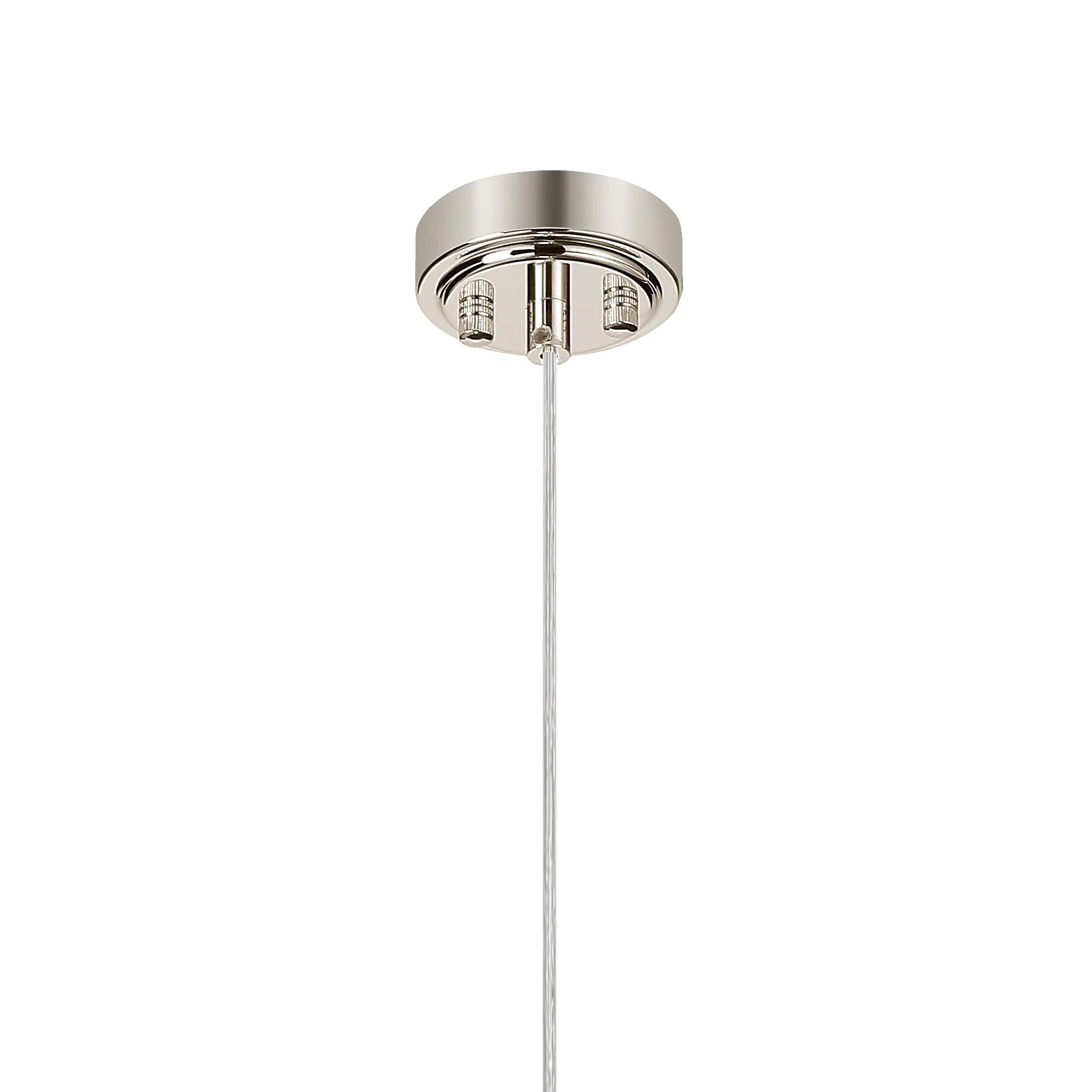 Dene Pendant 1 Light - IP44 Polished Nickel & Opal Smooth Tubular Glass
