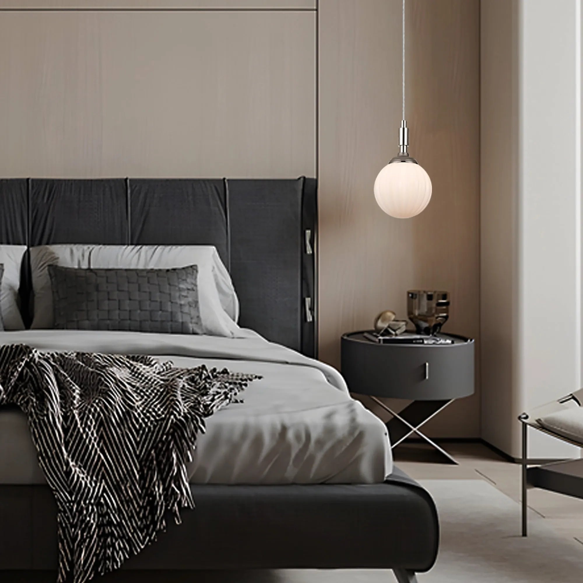 Dene Pendant Kit (Frame Only) 1 Light - IP44 Polished Nickel