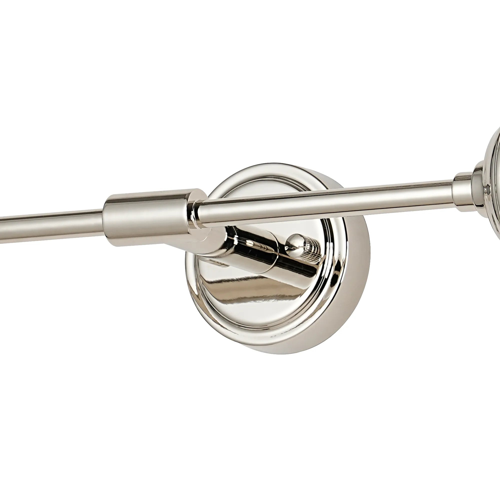 Dene Ceiling & Wall Light - Linear 2 Light - IP44 Nickel & Glass Dune Effect Round Glass