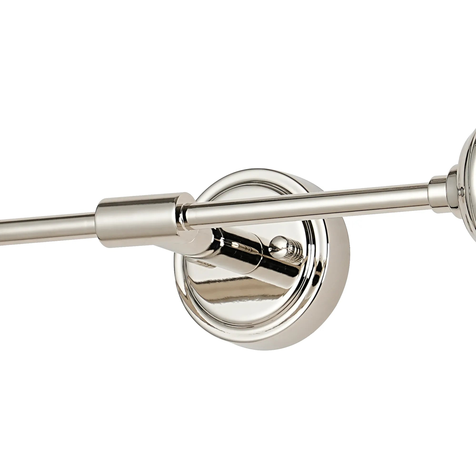 Dene Ceiling & Wall Light - Linear 2 Light - IP44 Nickel & Glass Swirl Round Glass