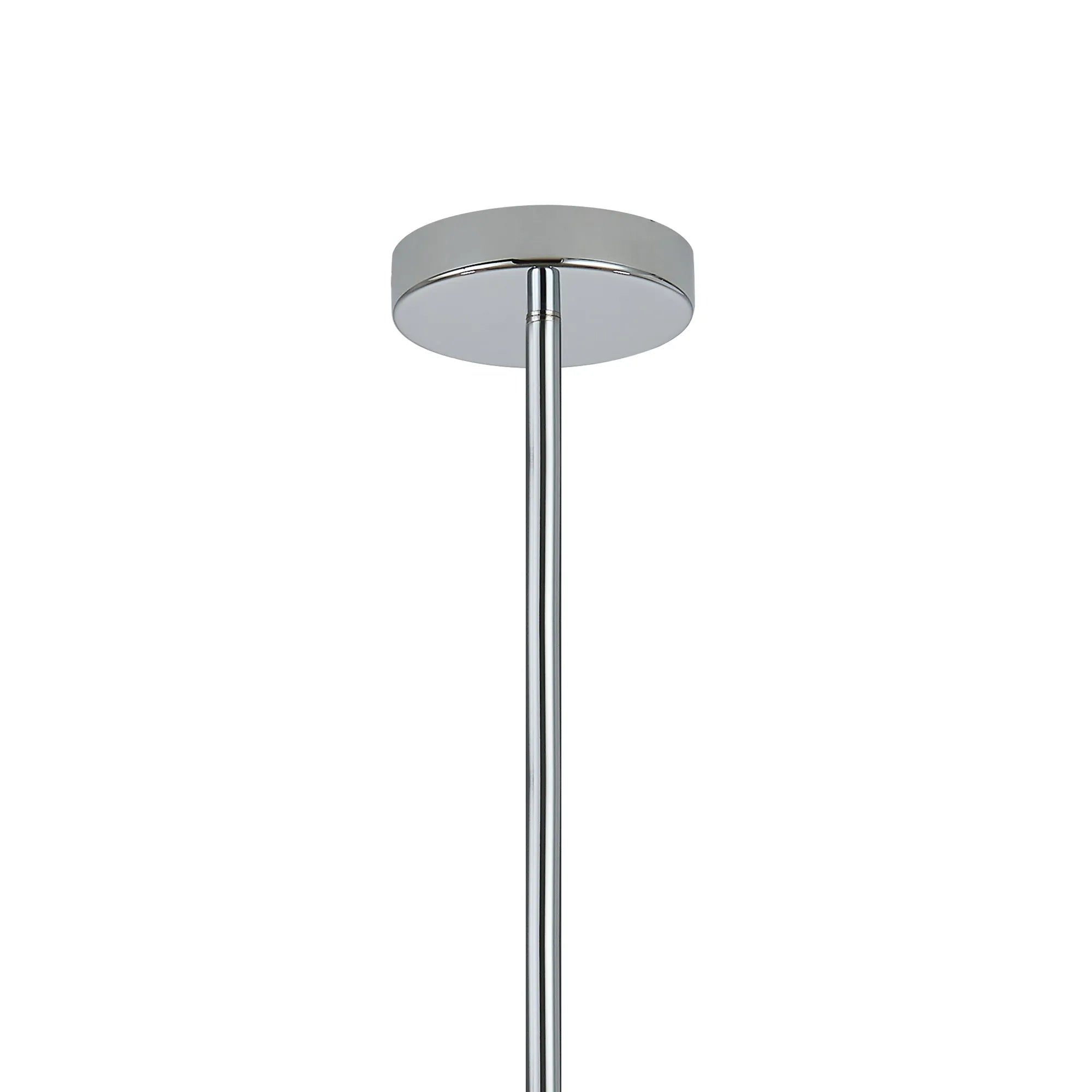 Eastney Fixed Pendant 9 Light -Oxidised Grey & Polished Chrome & Clear Glass