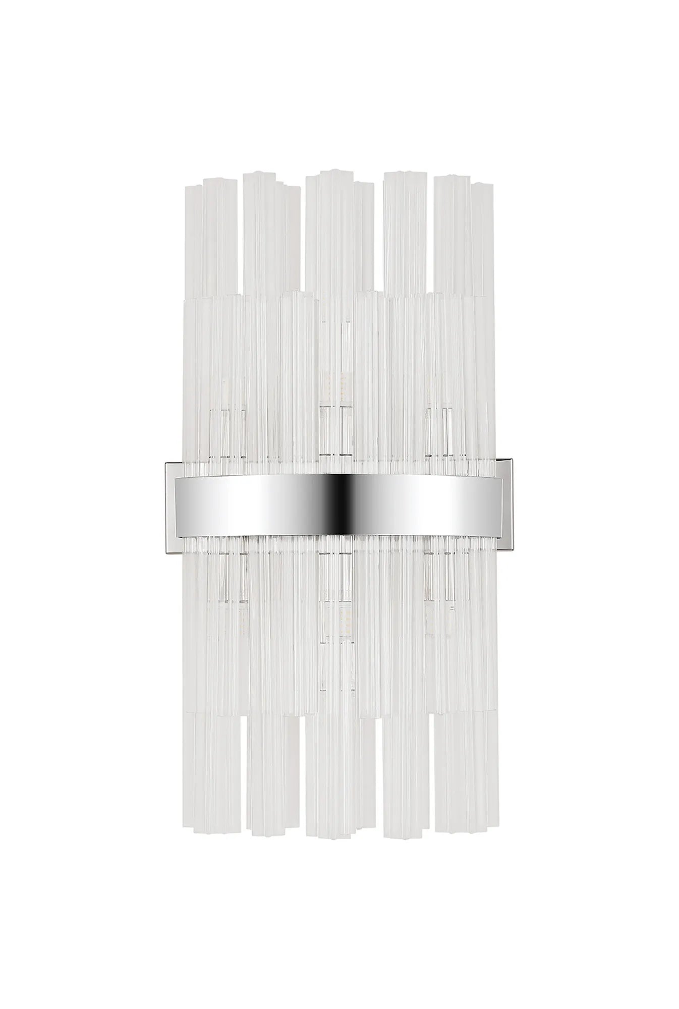 Farnley 8 Light - Wall Light - Polished Nickel & Clear