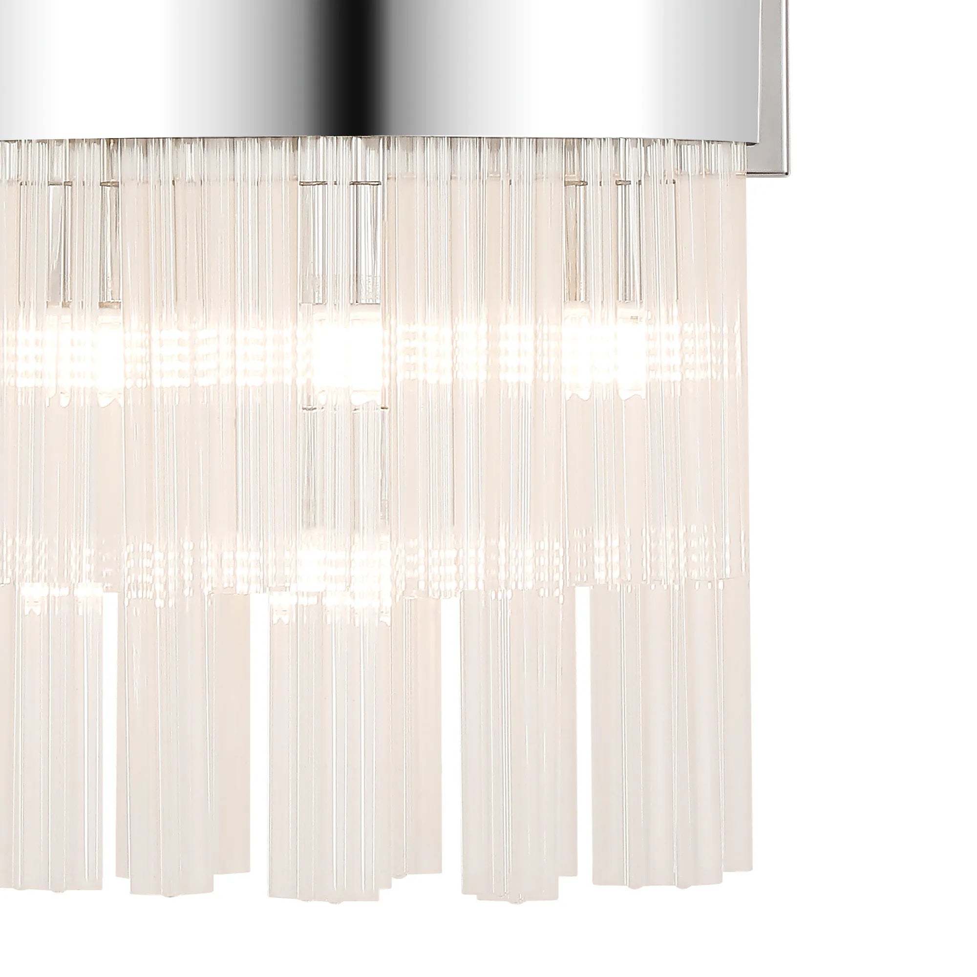Farnley 8 Light - Wall Light - Polished Nickel & Clear